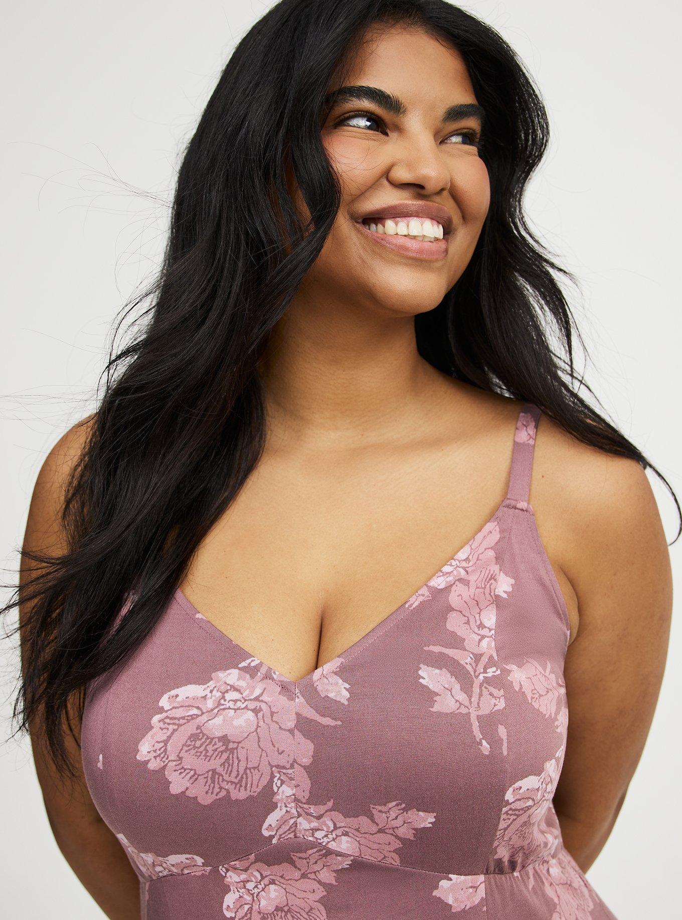 Tea Length Trapeze Dress, FLOWER STAMPS FLORAL TAN, alternate