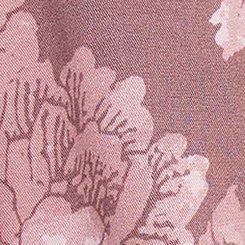 Tea Length Trapeze Dress, FLOWER STAMPS FLORAL TAN, swatch