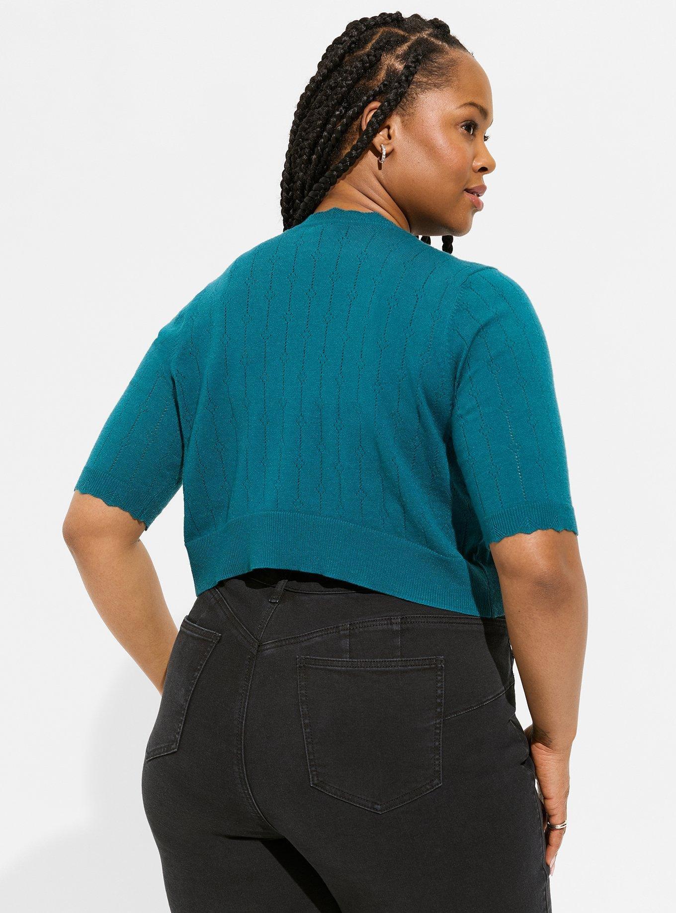 Everyday Soft Pointelle Shrug Sweater