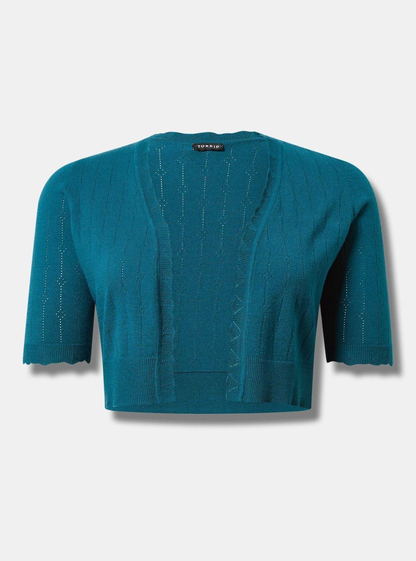 Everyday Soft Pointelle Shrug Sweater