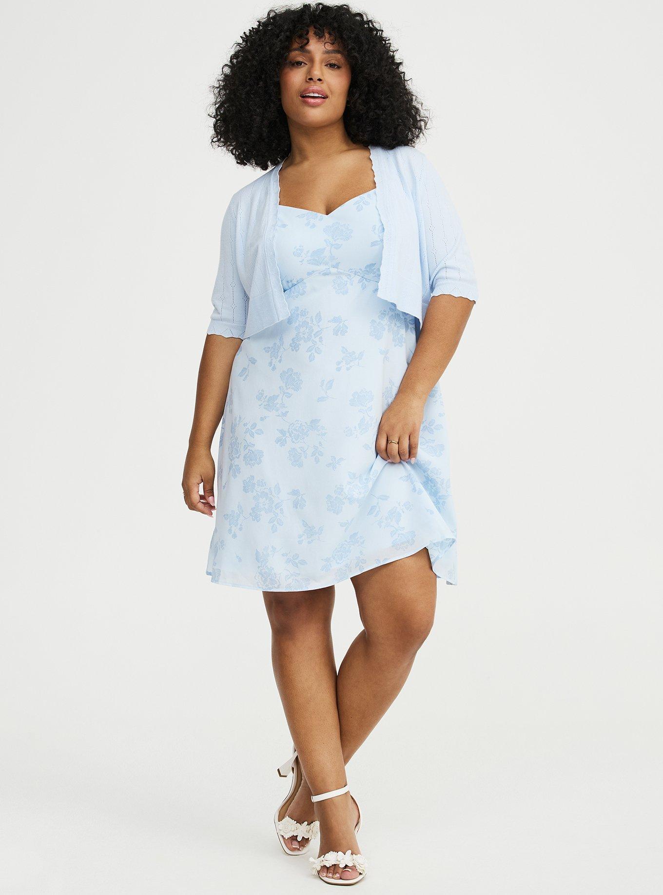 Everyday Soft Pointelle Shrug, ICE WATER, alternate