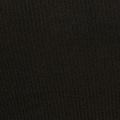 Cotton Modal Rib Double Scoop Neck Tank, DEEP BLACK, swatch