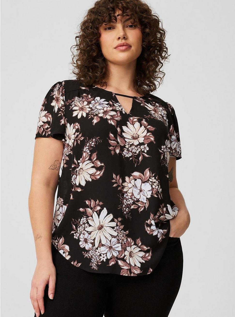 Plus Size - Harper Flutter Sleeve Blouse - Torrid Plus Size - Harper Flutter Sleeve Blouse - Torrid