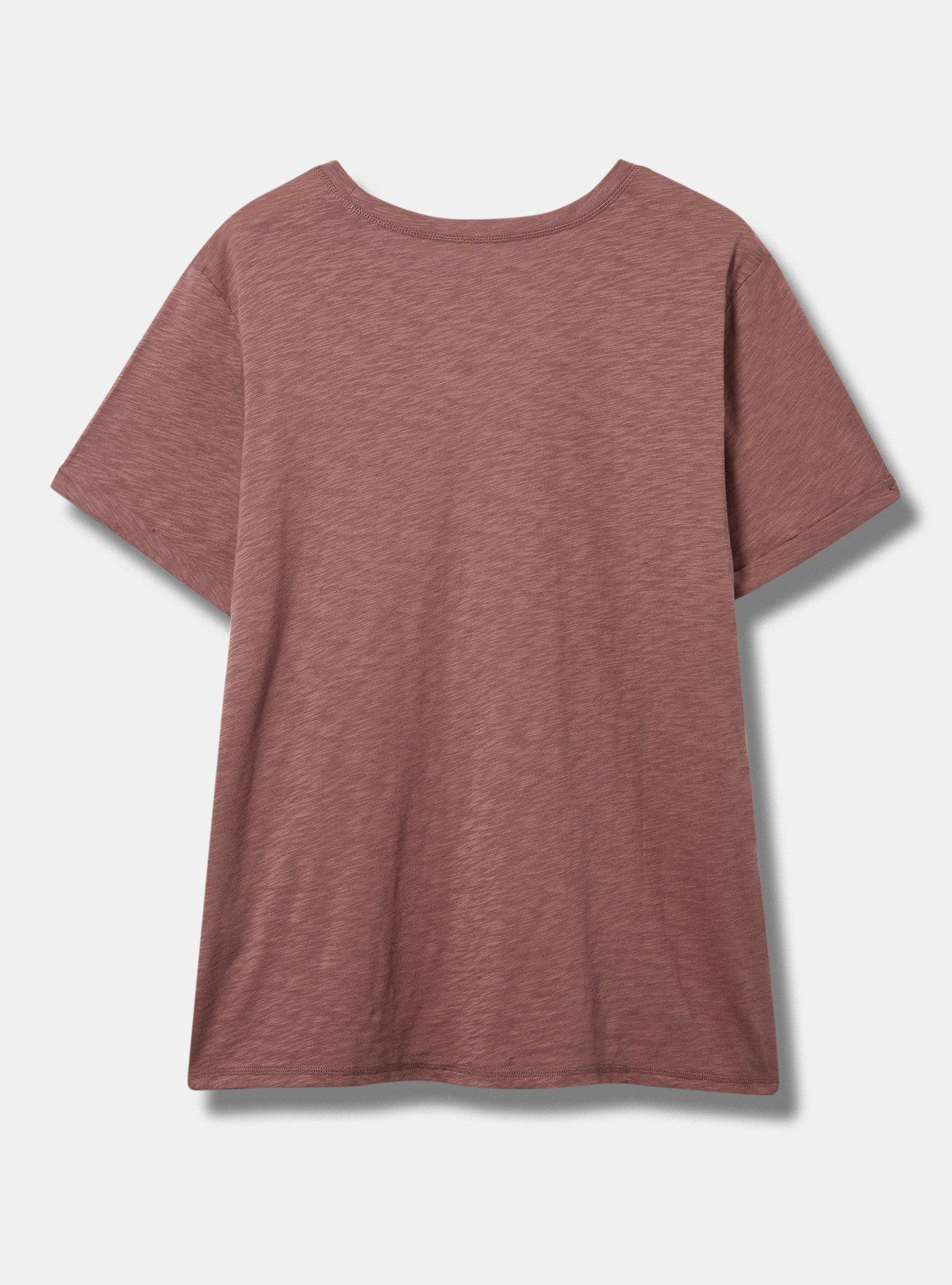 Know Worth Relaxed Fit Heritage Slub Roll Sleeve Tee