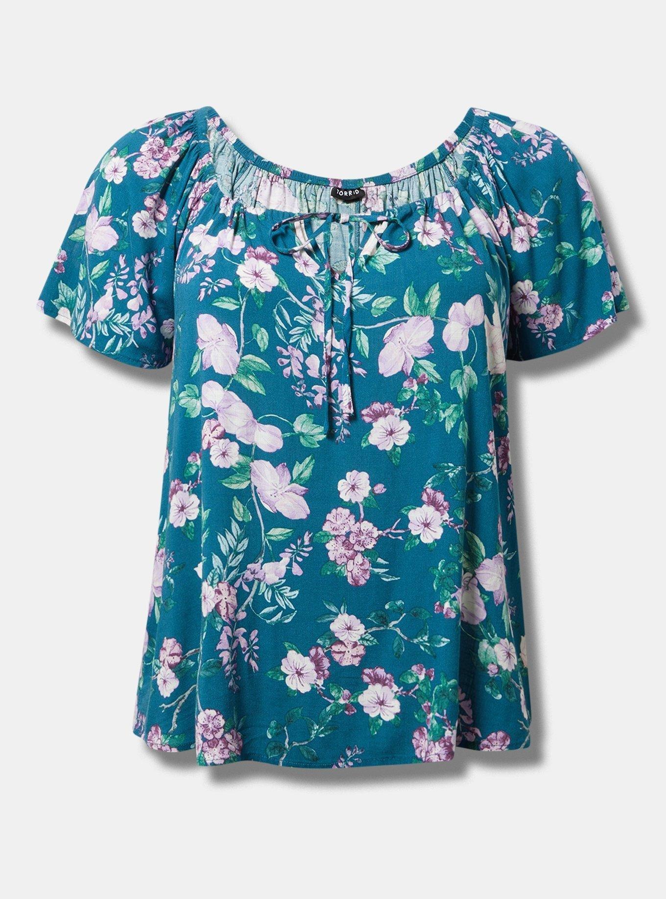 Flutter Short Sleeve Blouse