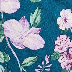 Flutter Short Sleeve Blouse, MELINDA FLORAL LEGION BLUE, swatch