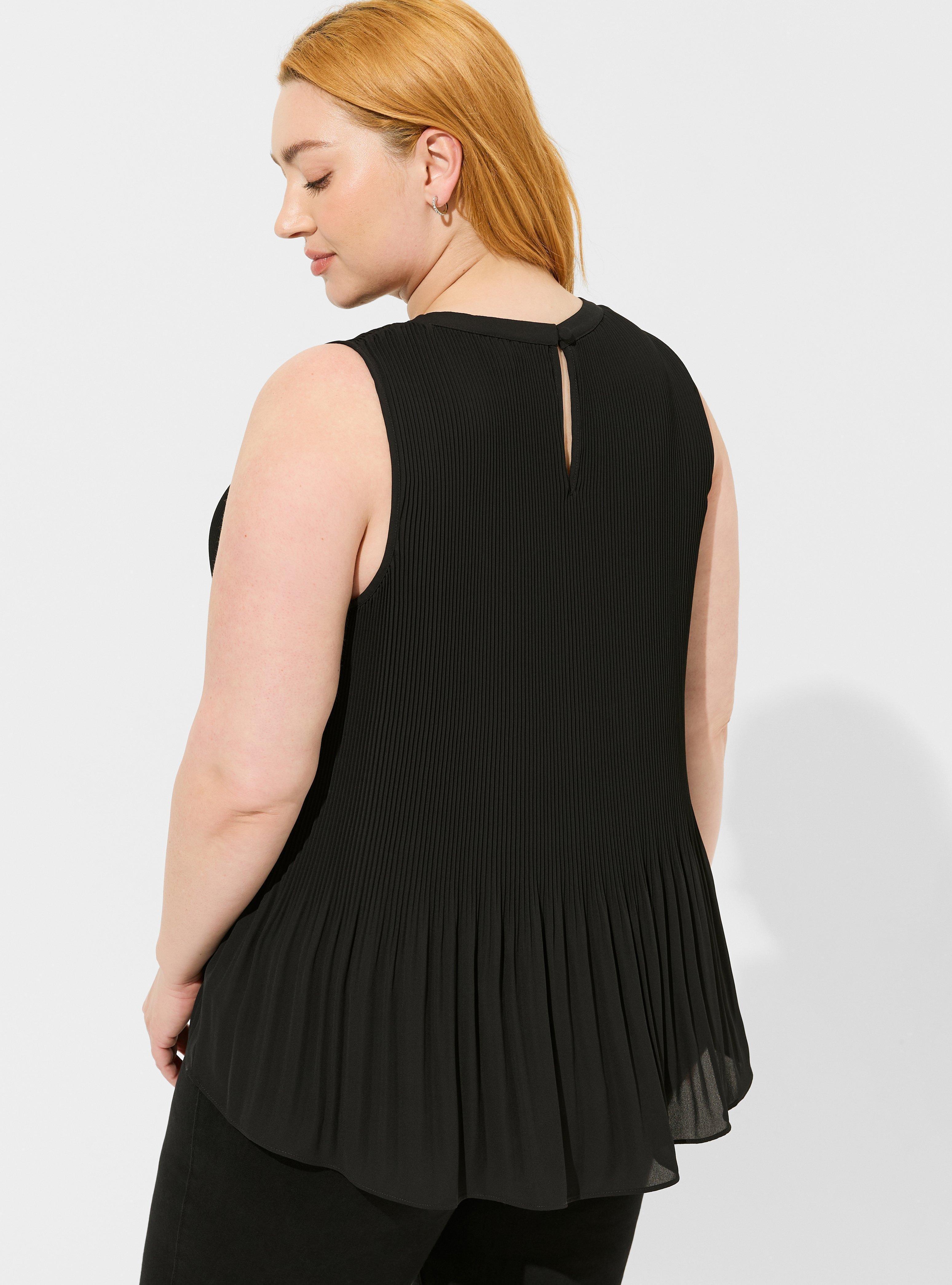 Georgette Pleated Tank