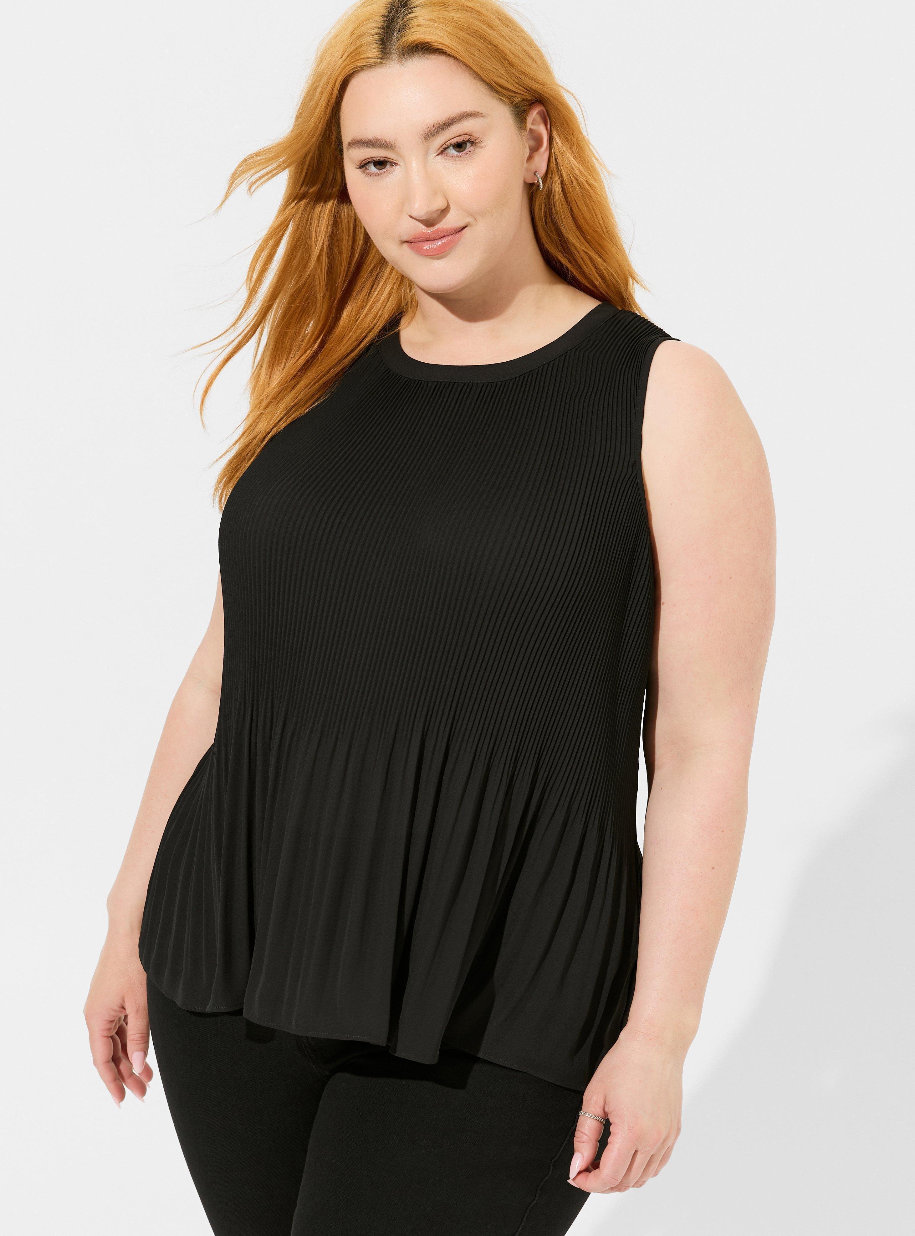 Georgette Pleated Tank