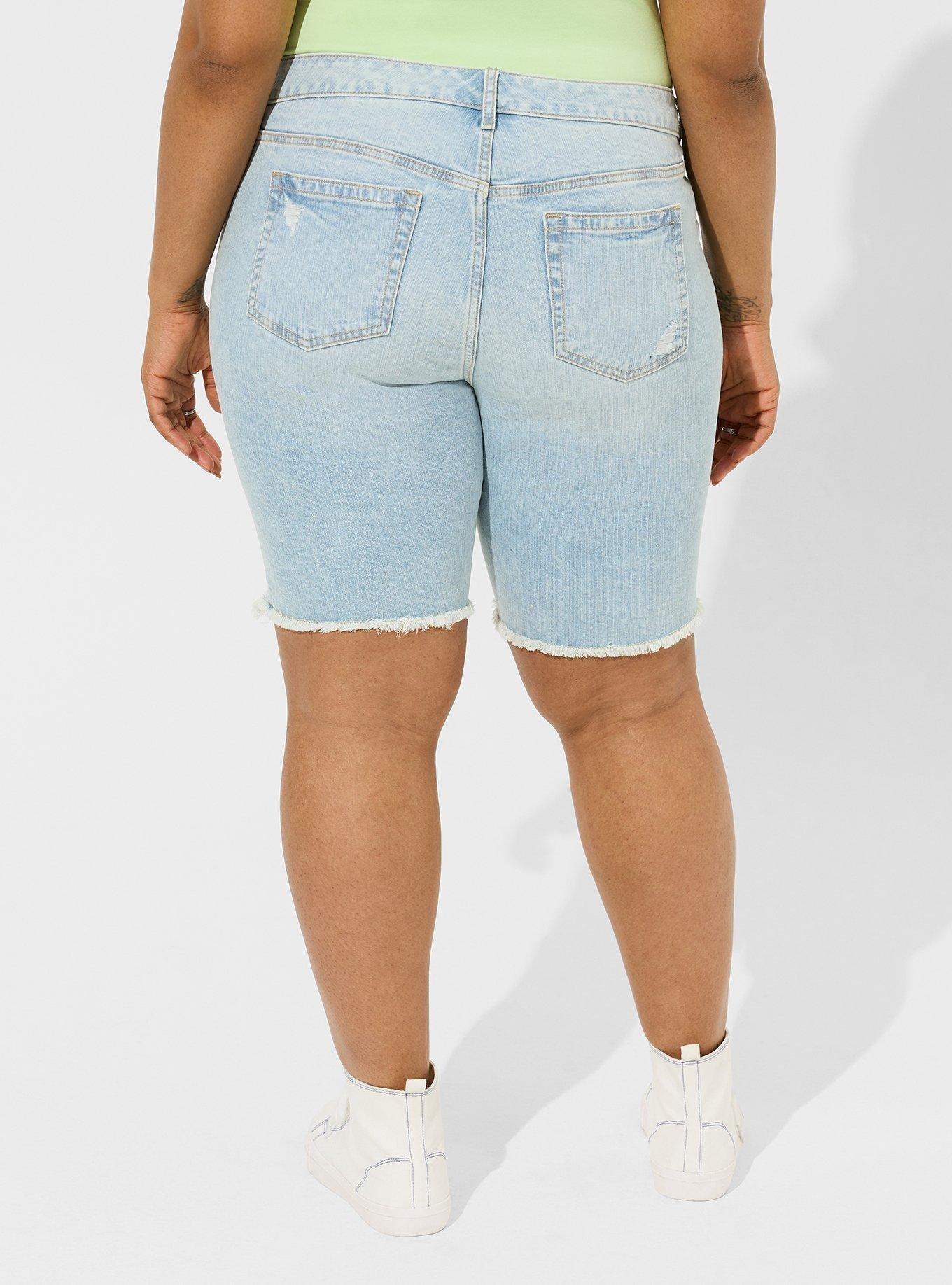 Boyfriend Bermuda Vintage Stretch Mid-Rise Short