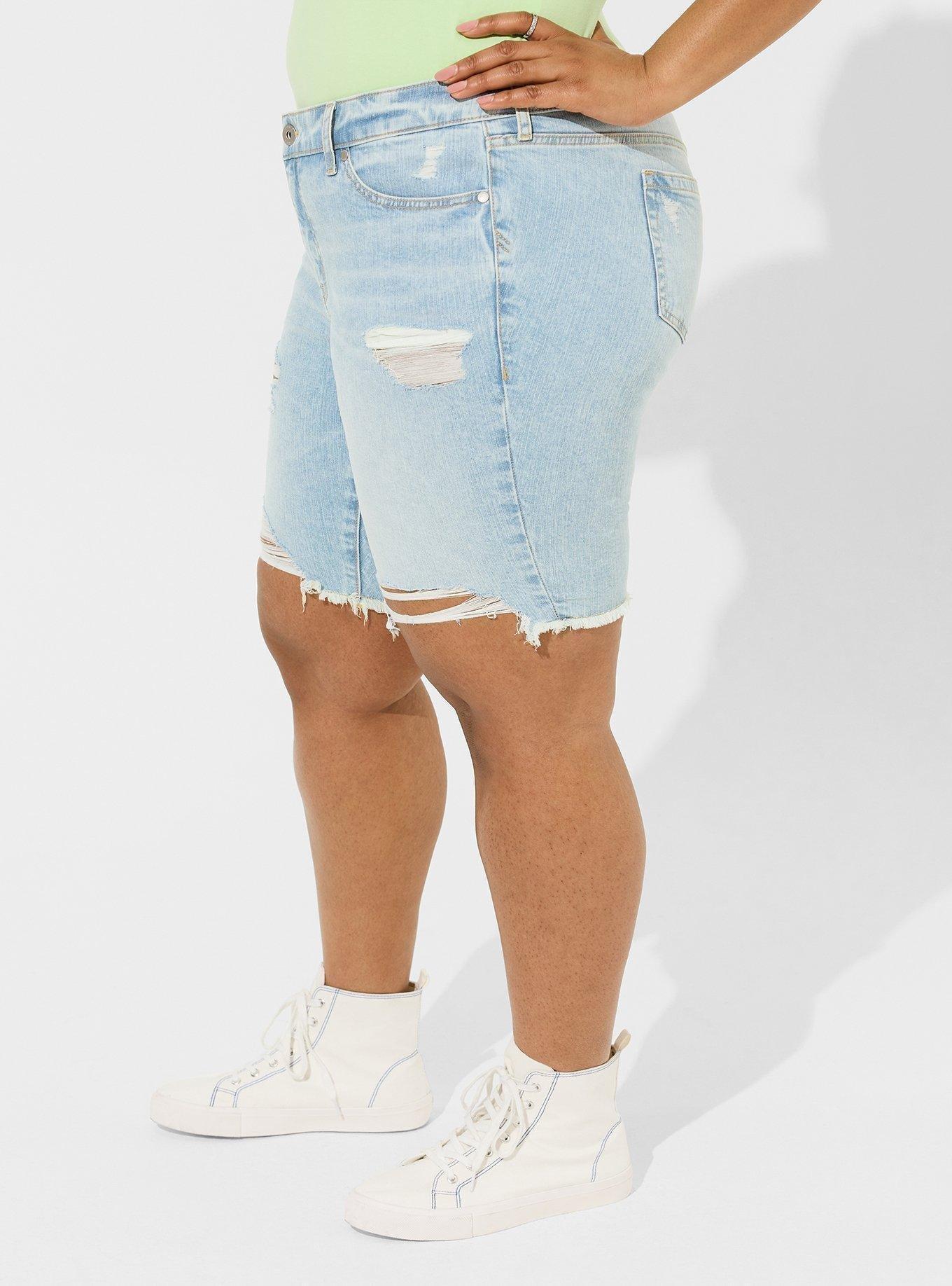 Boyfriend Bermuda Vintage Stretch Mid-Rise Short