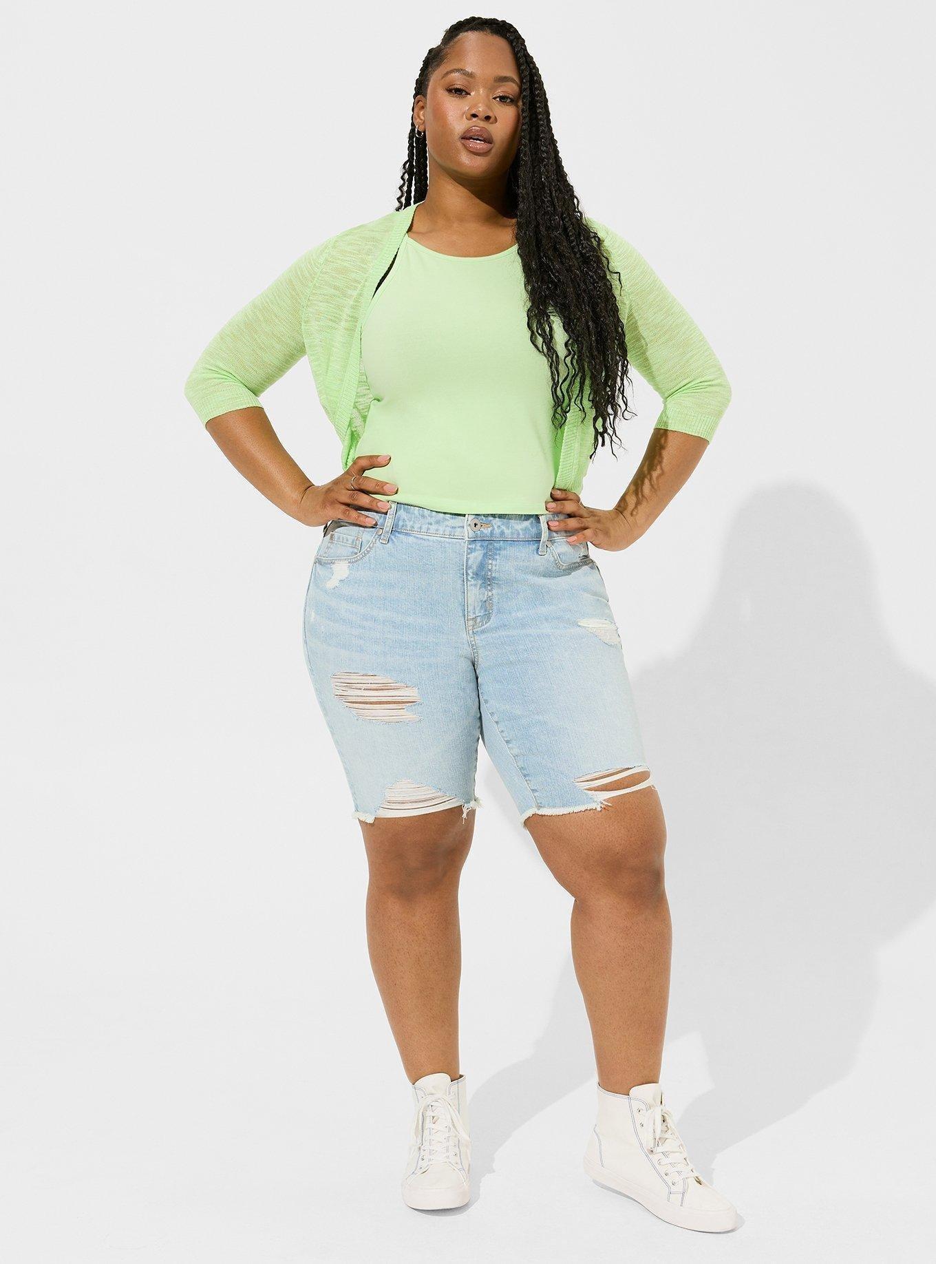 Boyfriend shorts plus size best sale