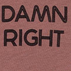 Damn Right Relaxed Fit Heritage Jersey V-Neck Tee, ROSE TAUPE, swatch