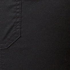 Plus Size Pull-On Convertible Poplin Crop Pant, DEEP BLACK, swatch