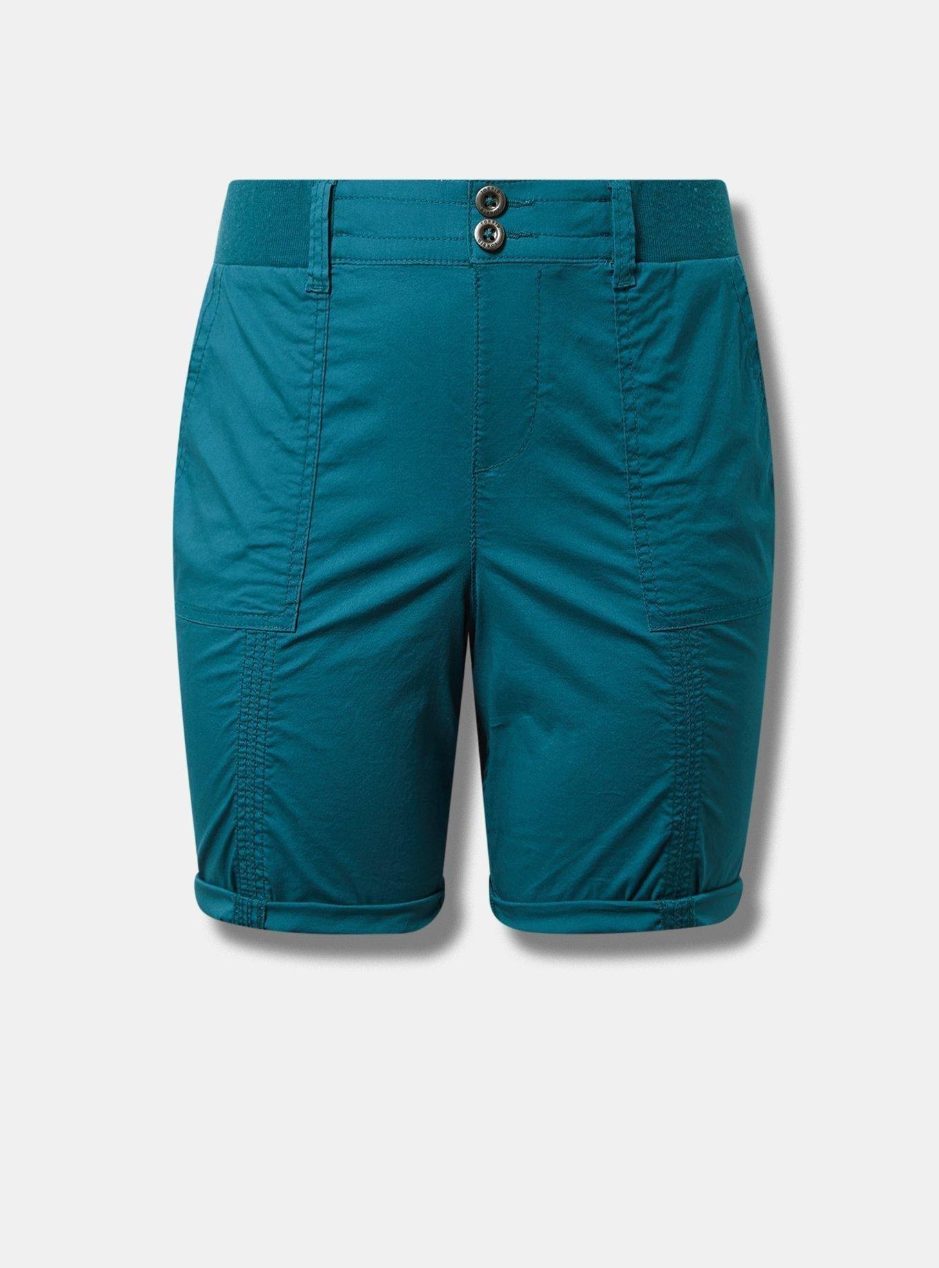 Pull-On Bermuda Stretch Poplin Utility Short