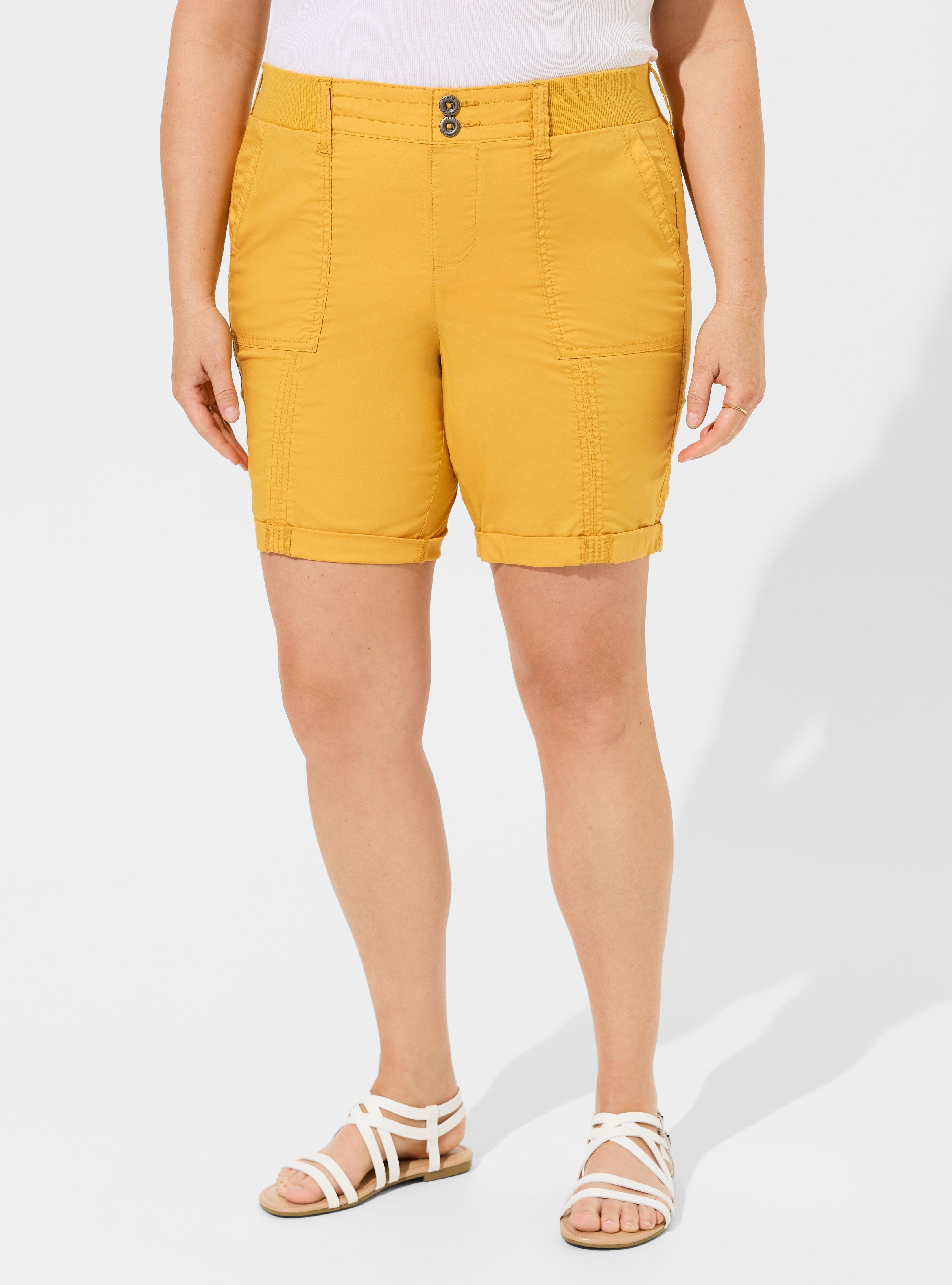 Pull-On Bermuda Stretch Poplin Utility Short