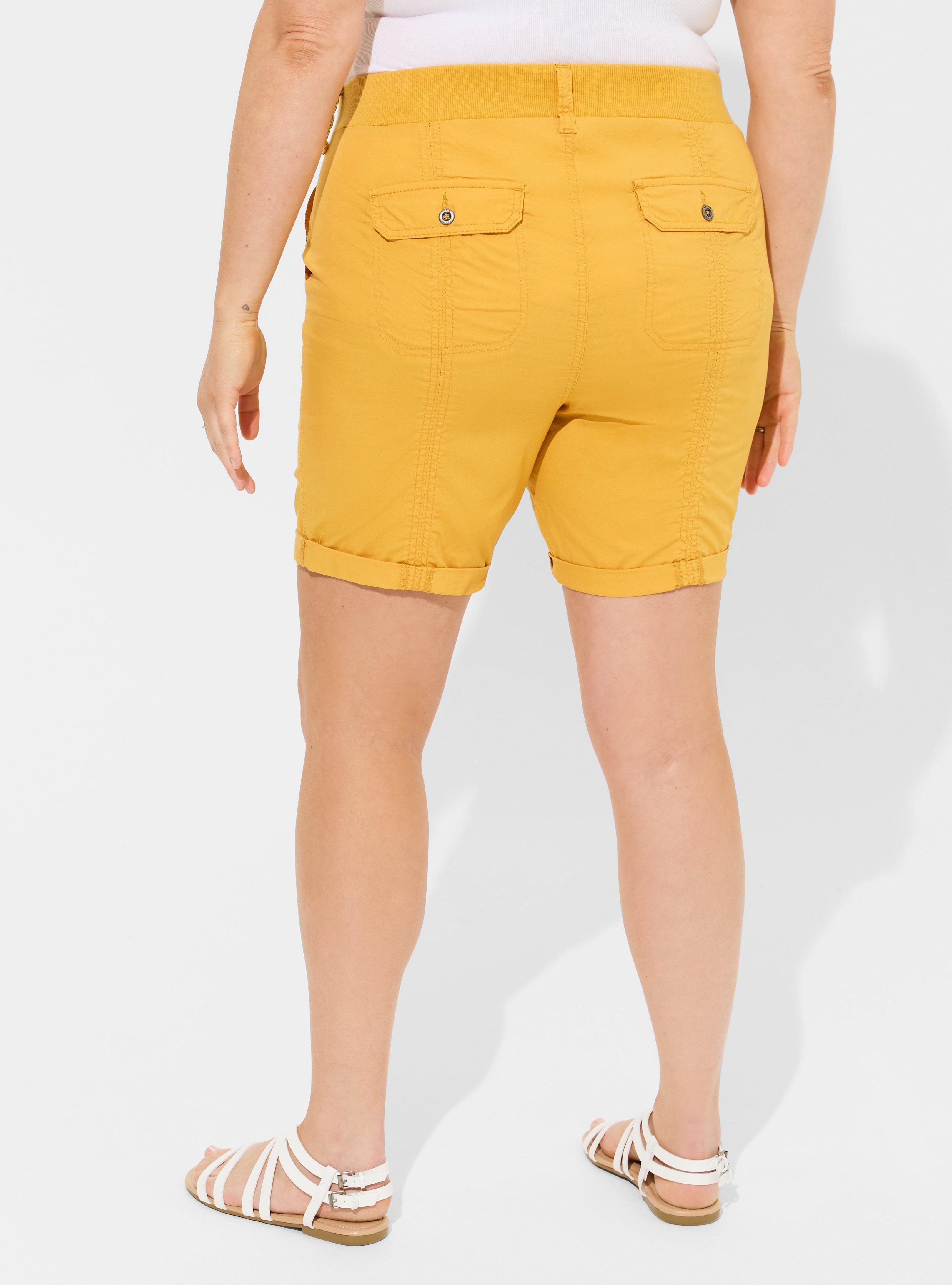 Pull-On Bermuda Stretch Poplin Utility Short