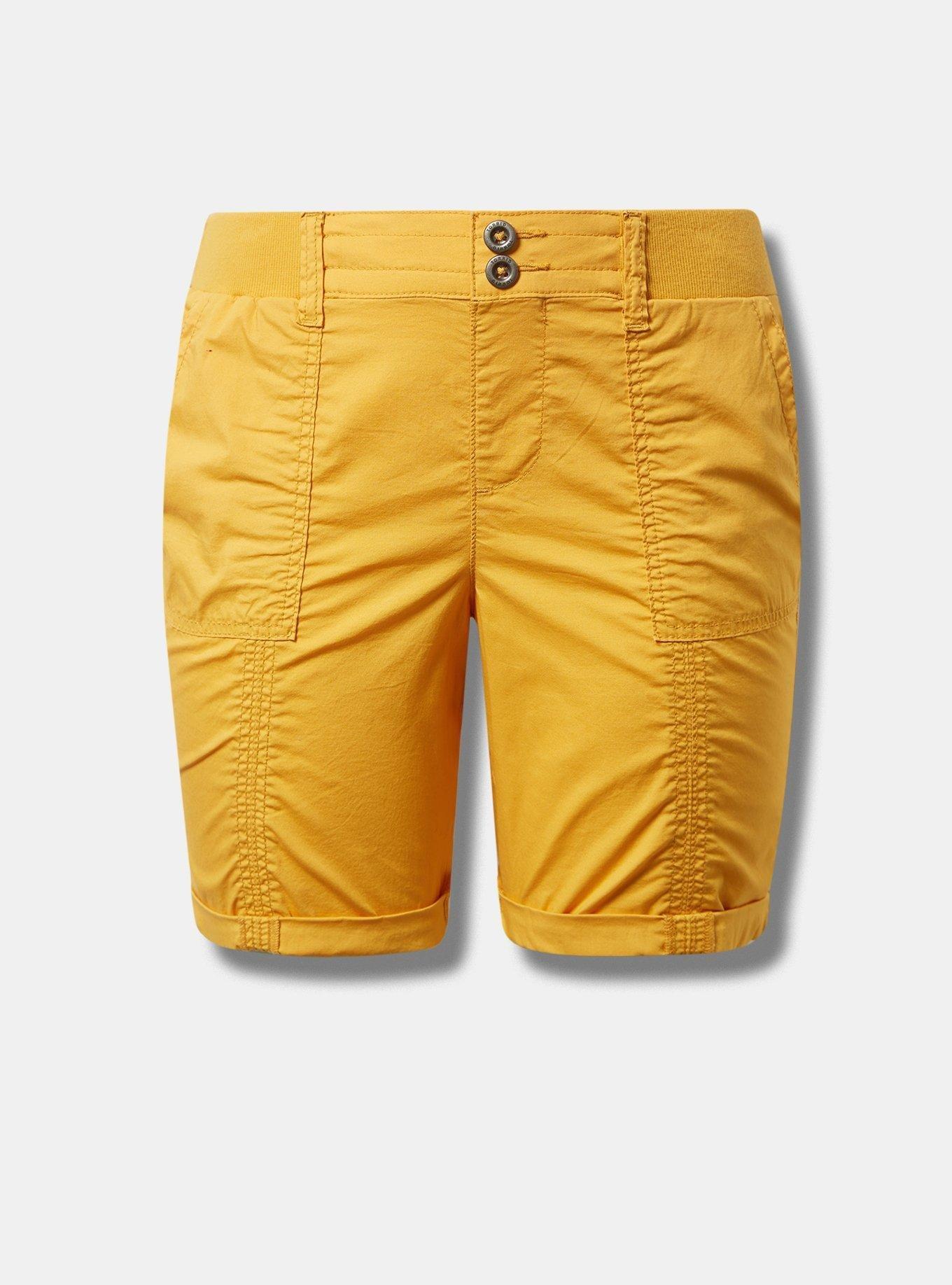 Pull-On Bermuda Stretch Poplin Utility Short