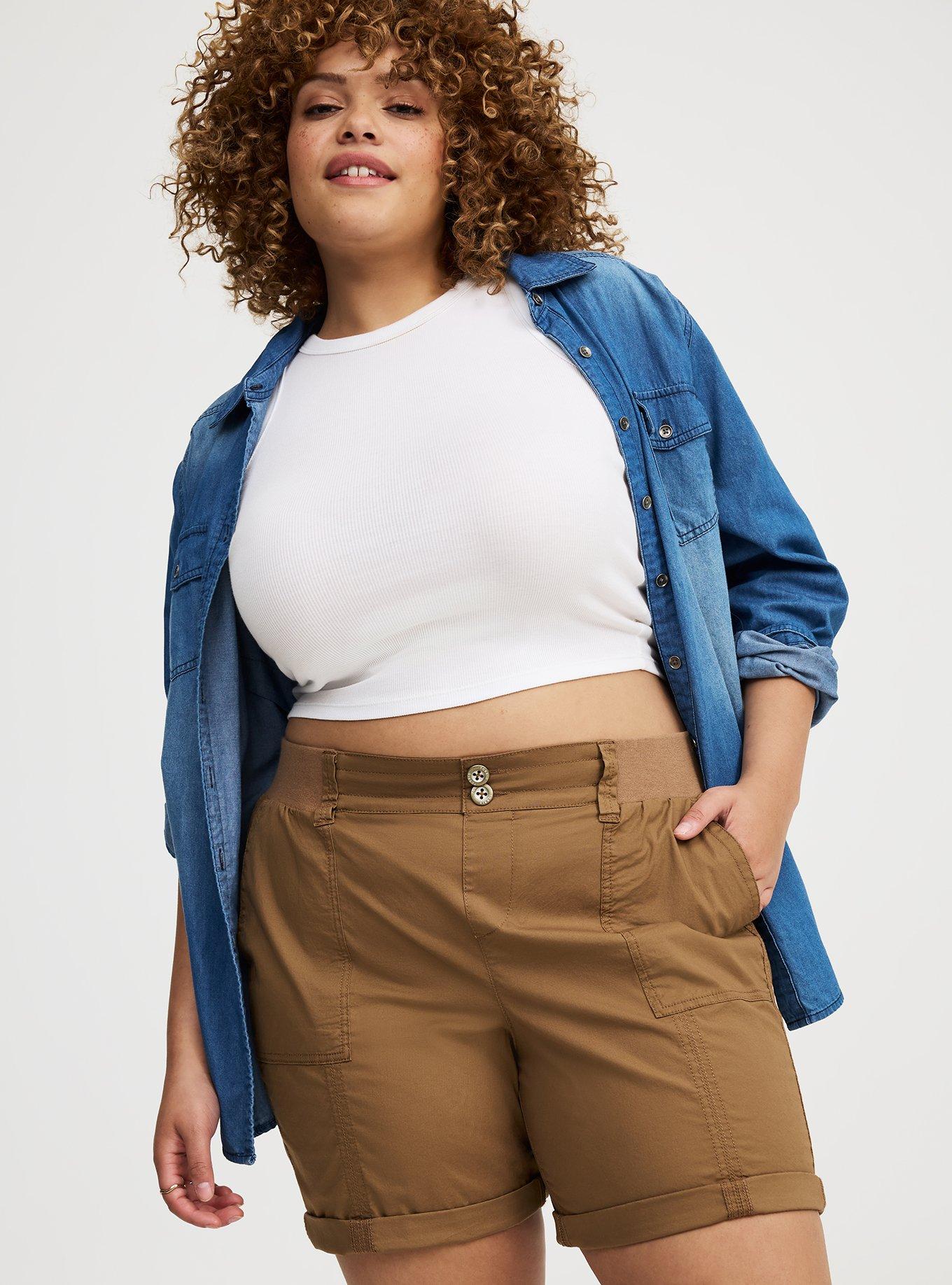 8'' Stretch Poplin Utility Short