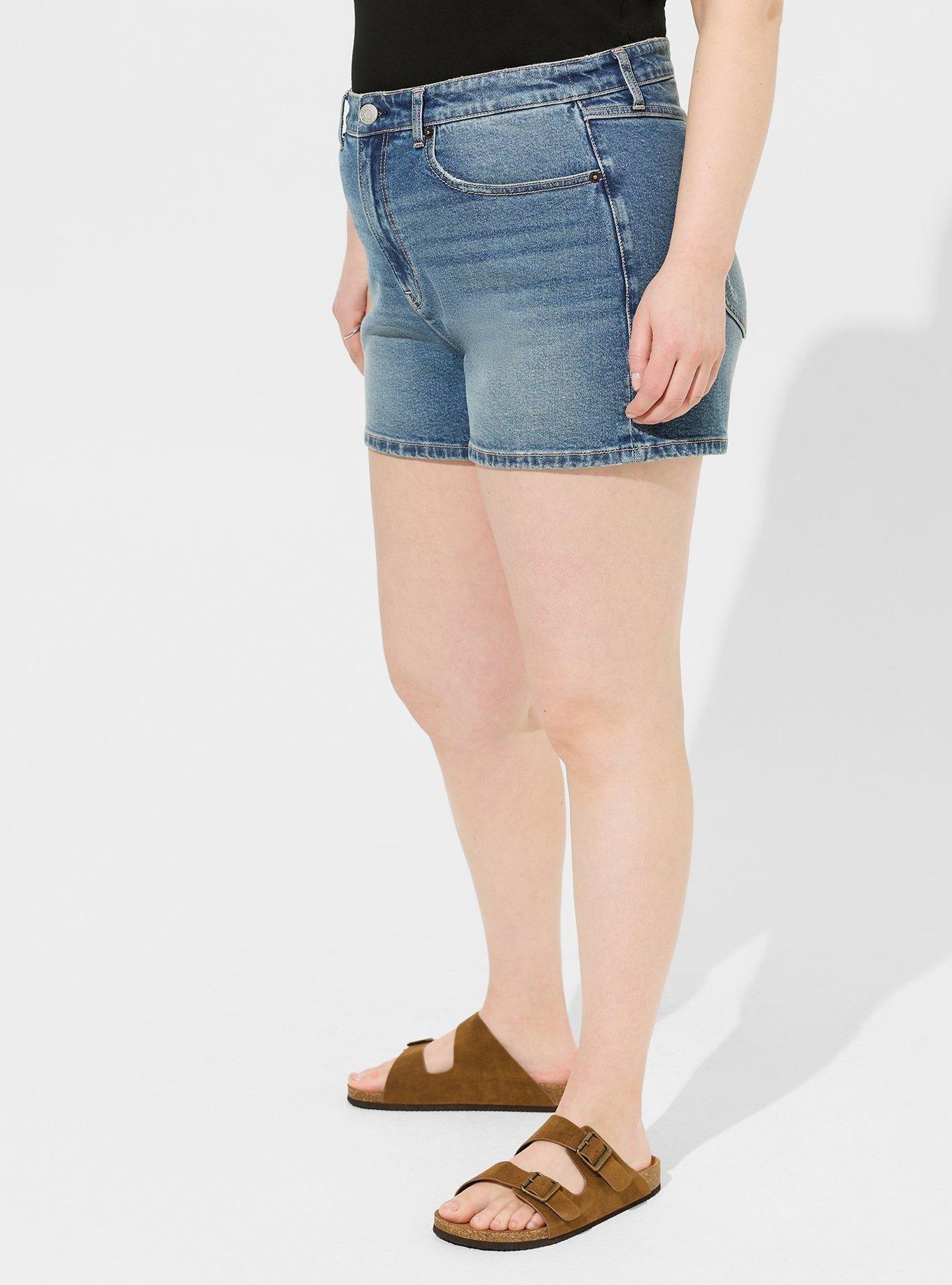 3.5 Inch High-Rise Straight Classic Denim Short