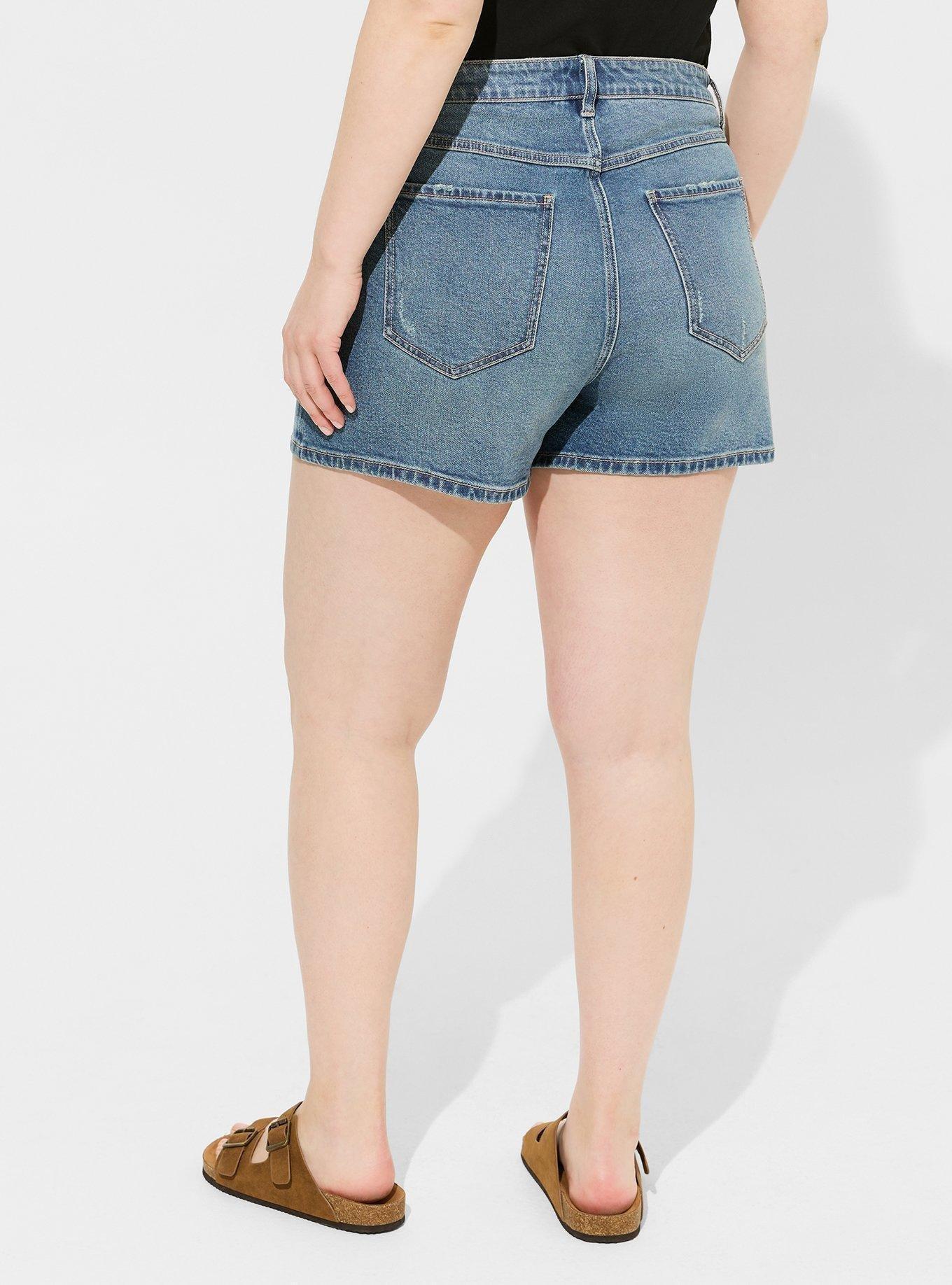 3.5 Inch High-Rise Straight Classic Denim Short