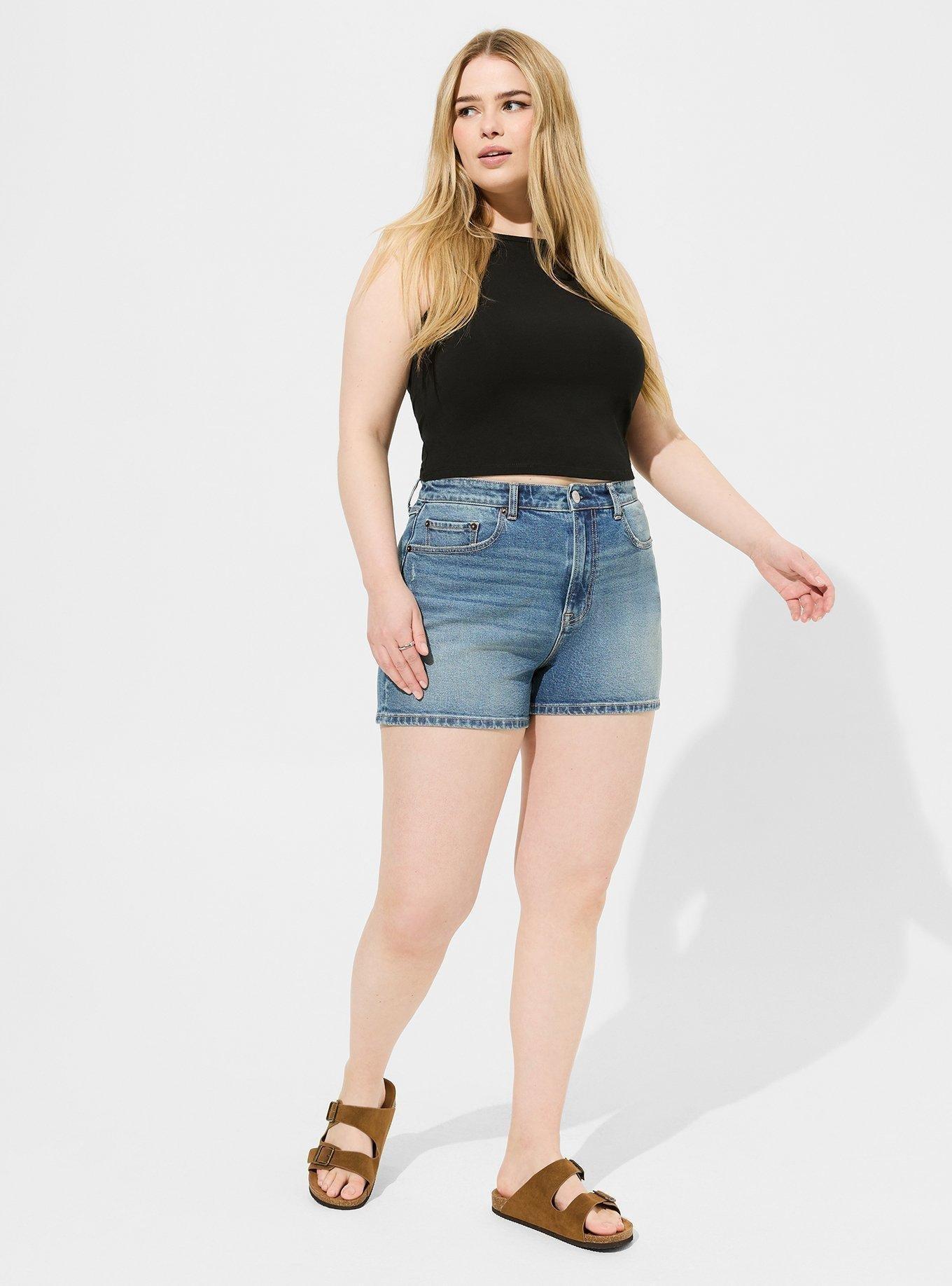 3.5 Inch High-Rise Straight Classic Denim Short