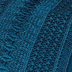 Crinkle Gauze Flutter Sleeve Top, LEGION BLUE, swatch