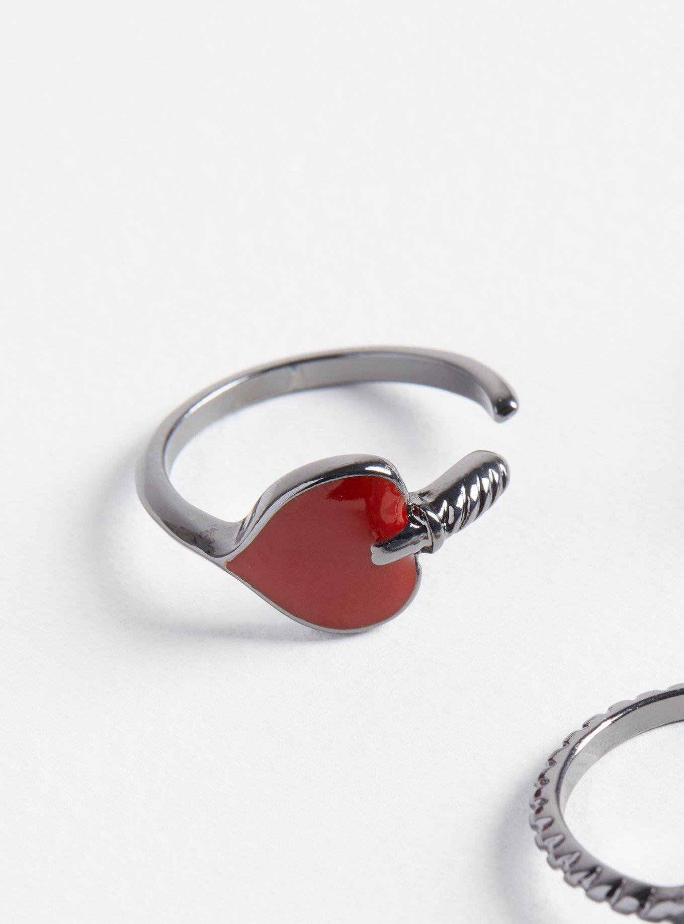 Plus Size - Heart and Rosette Ring Set - Torrid