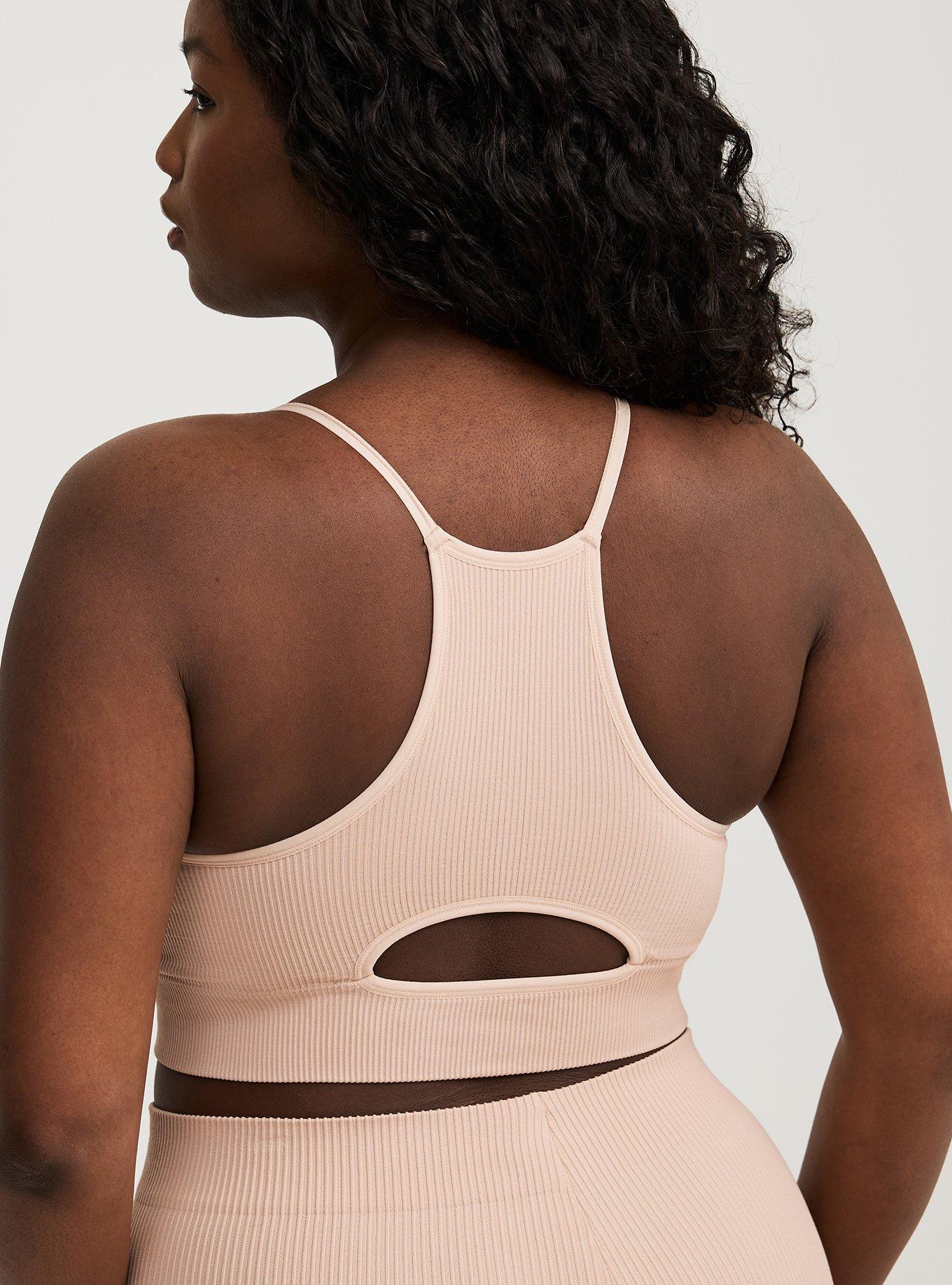 Lightly Lined Seamless High-Neck Bralette