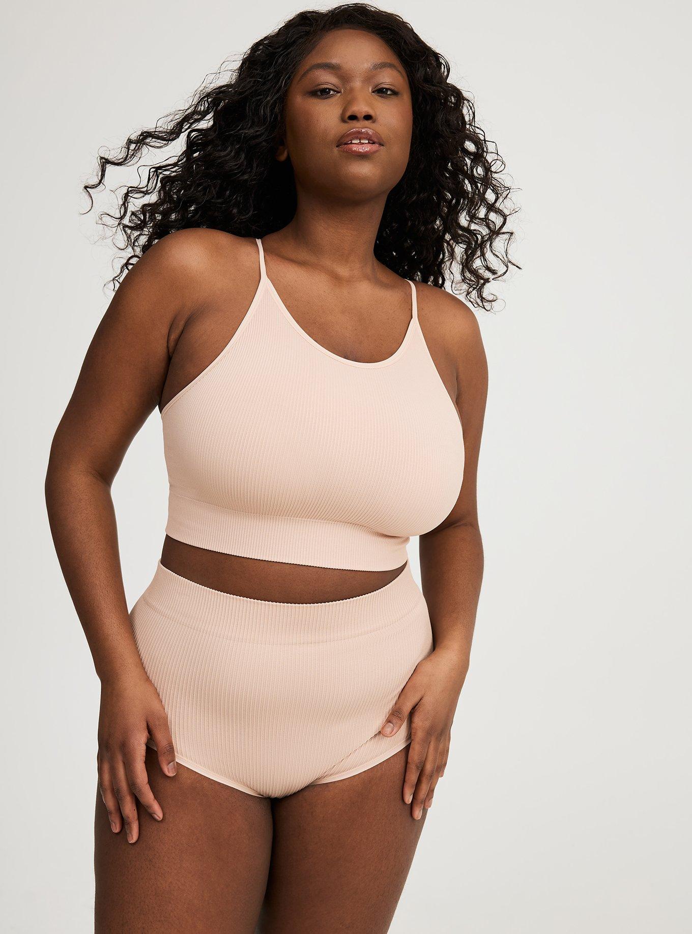 Lightly Lined Seamless High-Neck Bralette