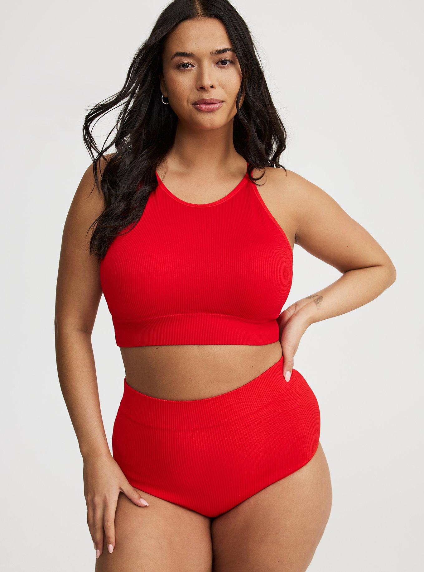 Seamless Rib High-Neck Bralette