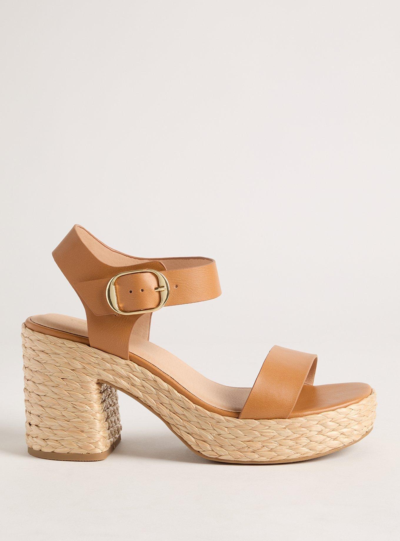 Two Piece Platform Heeled Sandal (WW