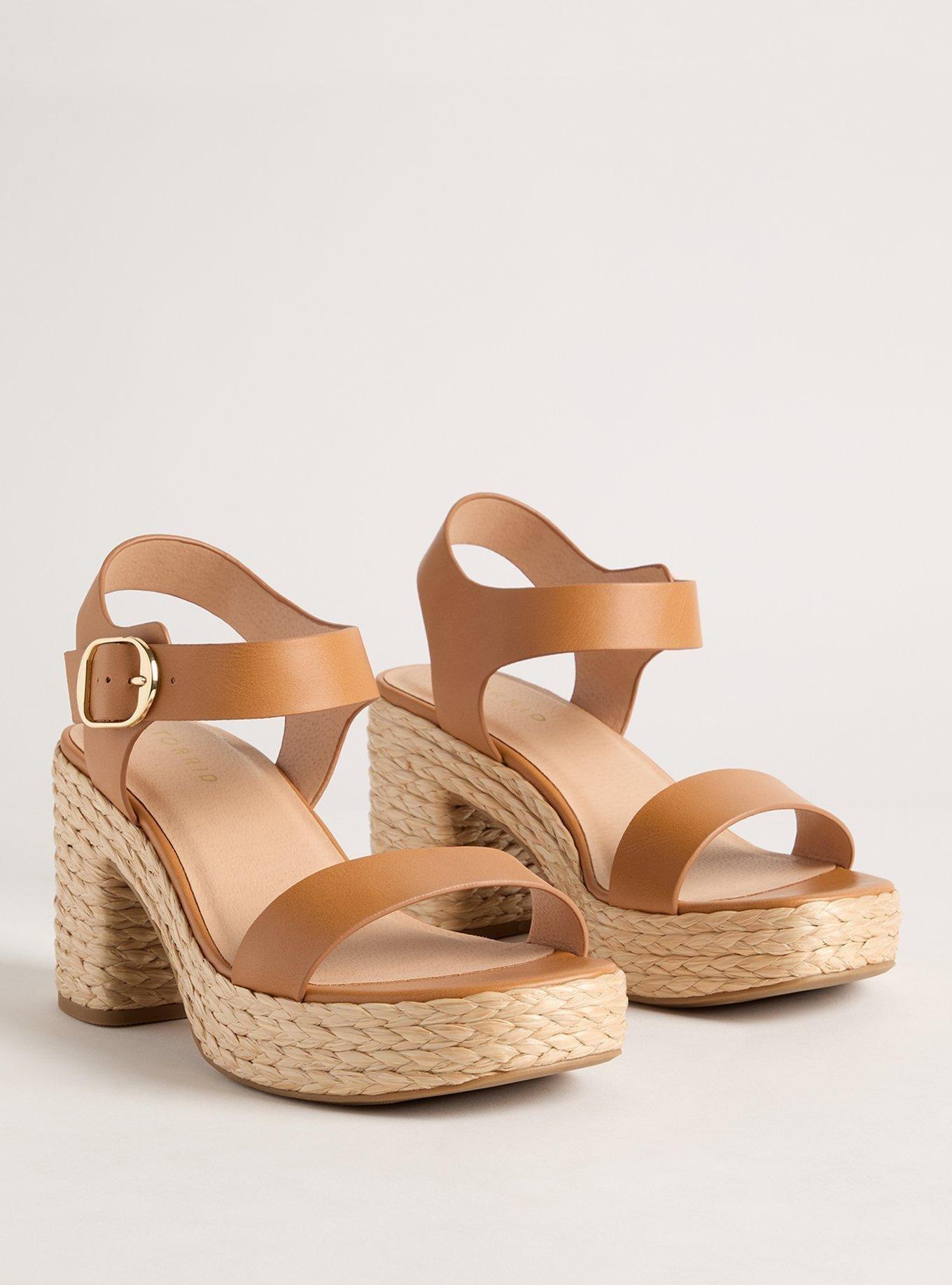 Two Piece Platform Heeled Sandal (WW)