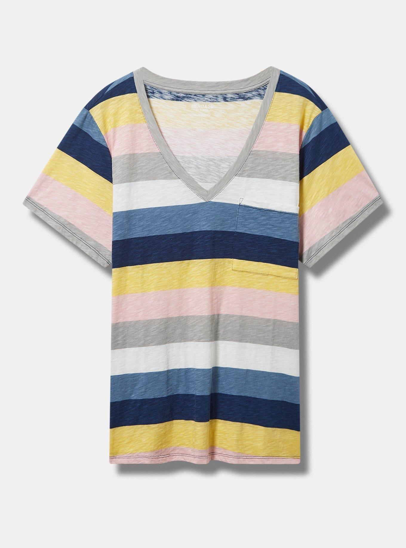 Relaxed Heritage Slub V-Neck Pocket Tee