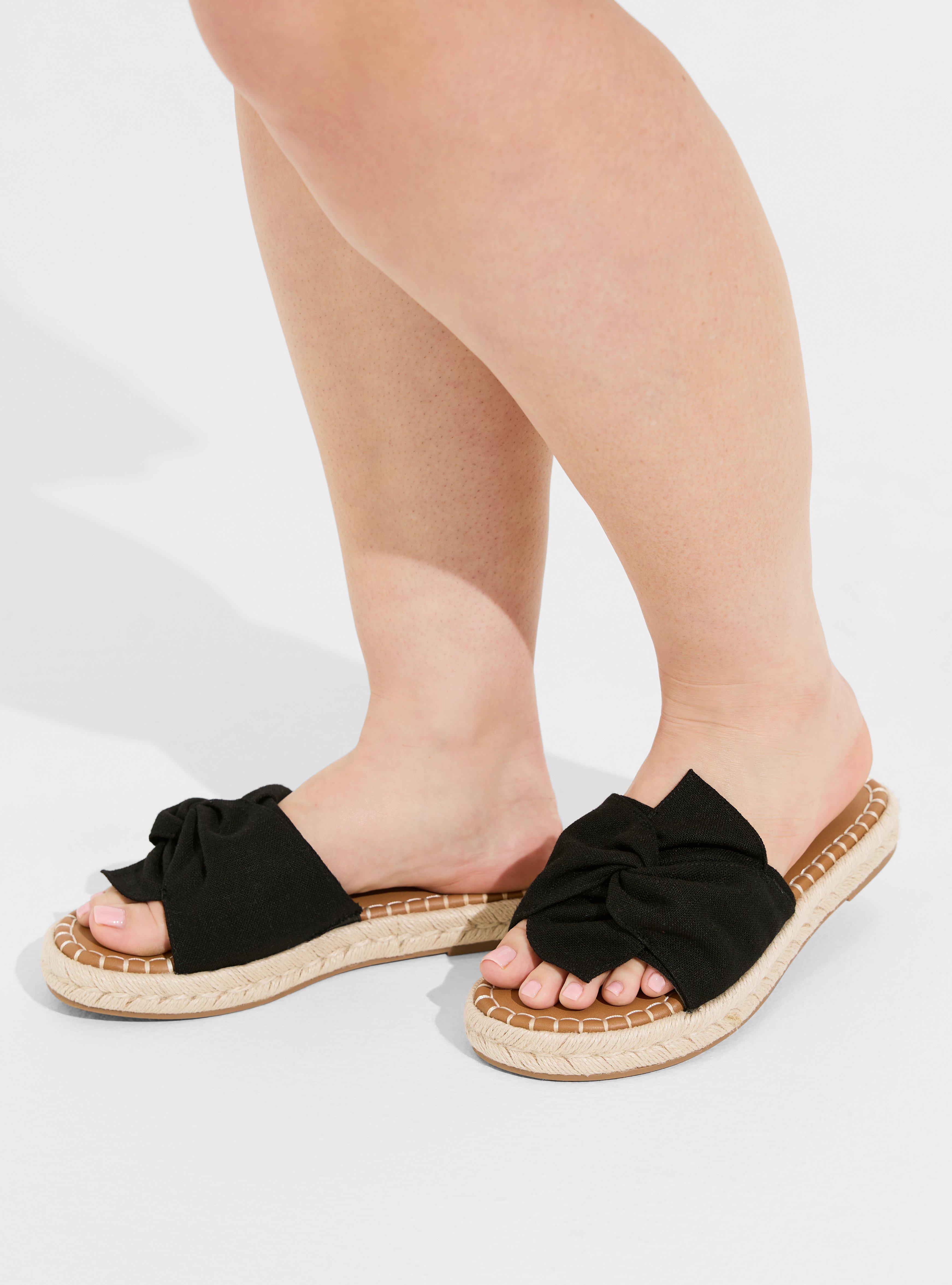 Twist Knot Flatform Slide (WW), BLACK, alternate