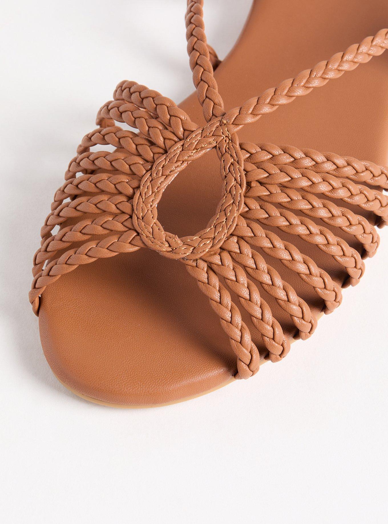 Strappy Braided Sandal