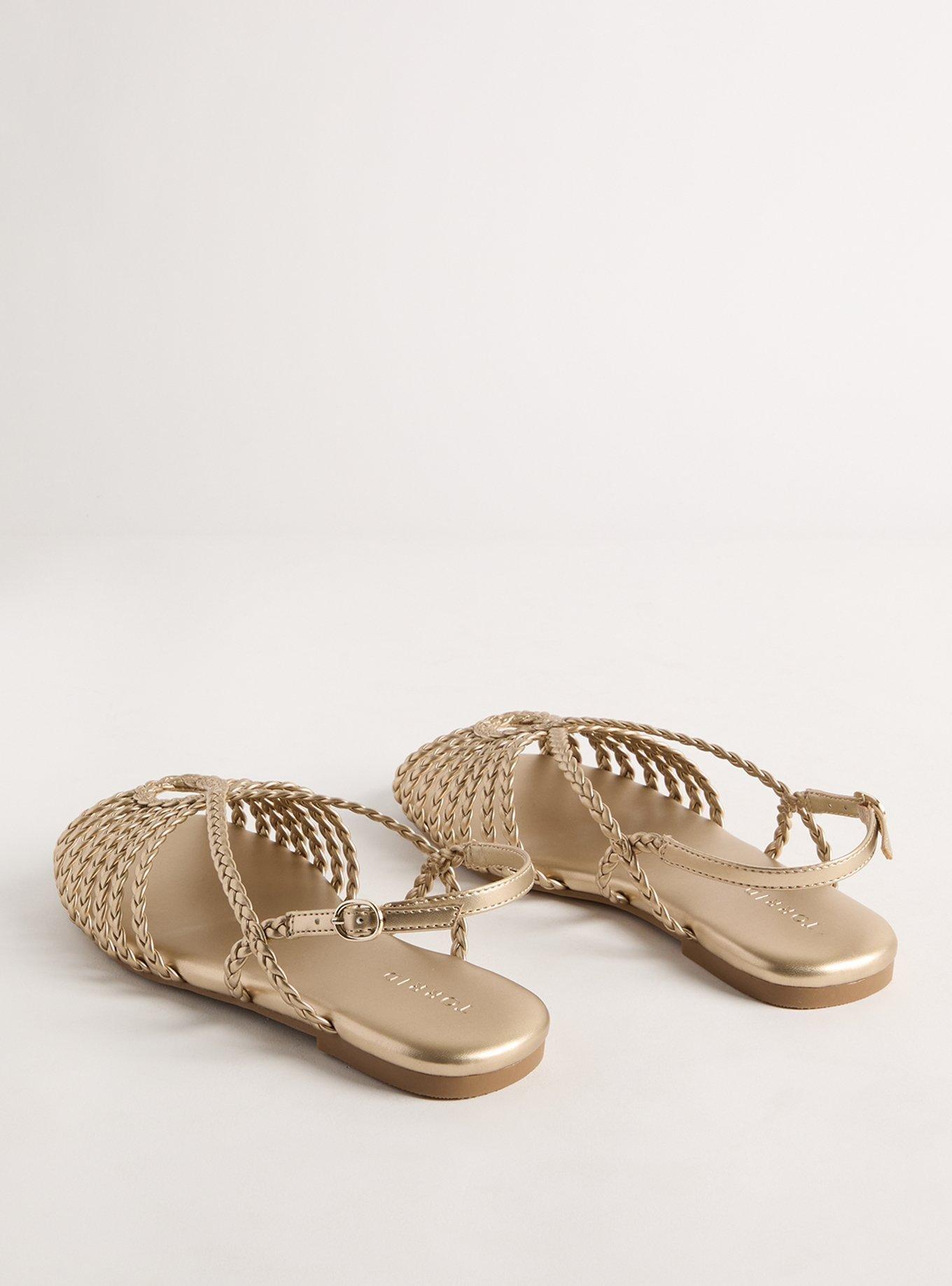 Strappy Braided Sandal (WW