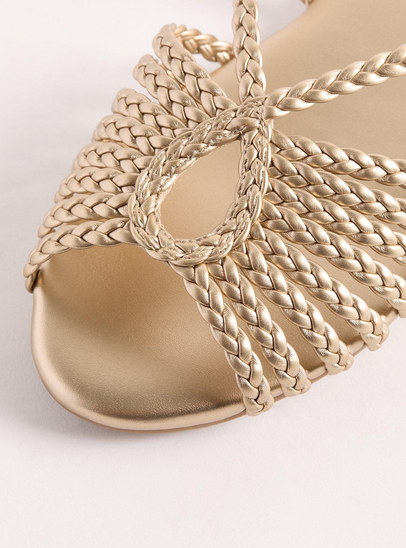 Strappy Braided Sandal (WW