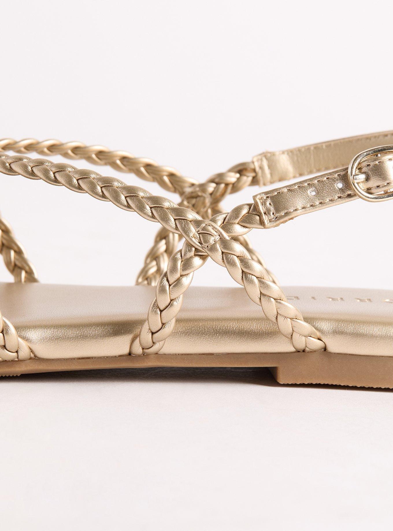 Strappy Braided Sandal