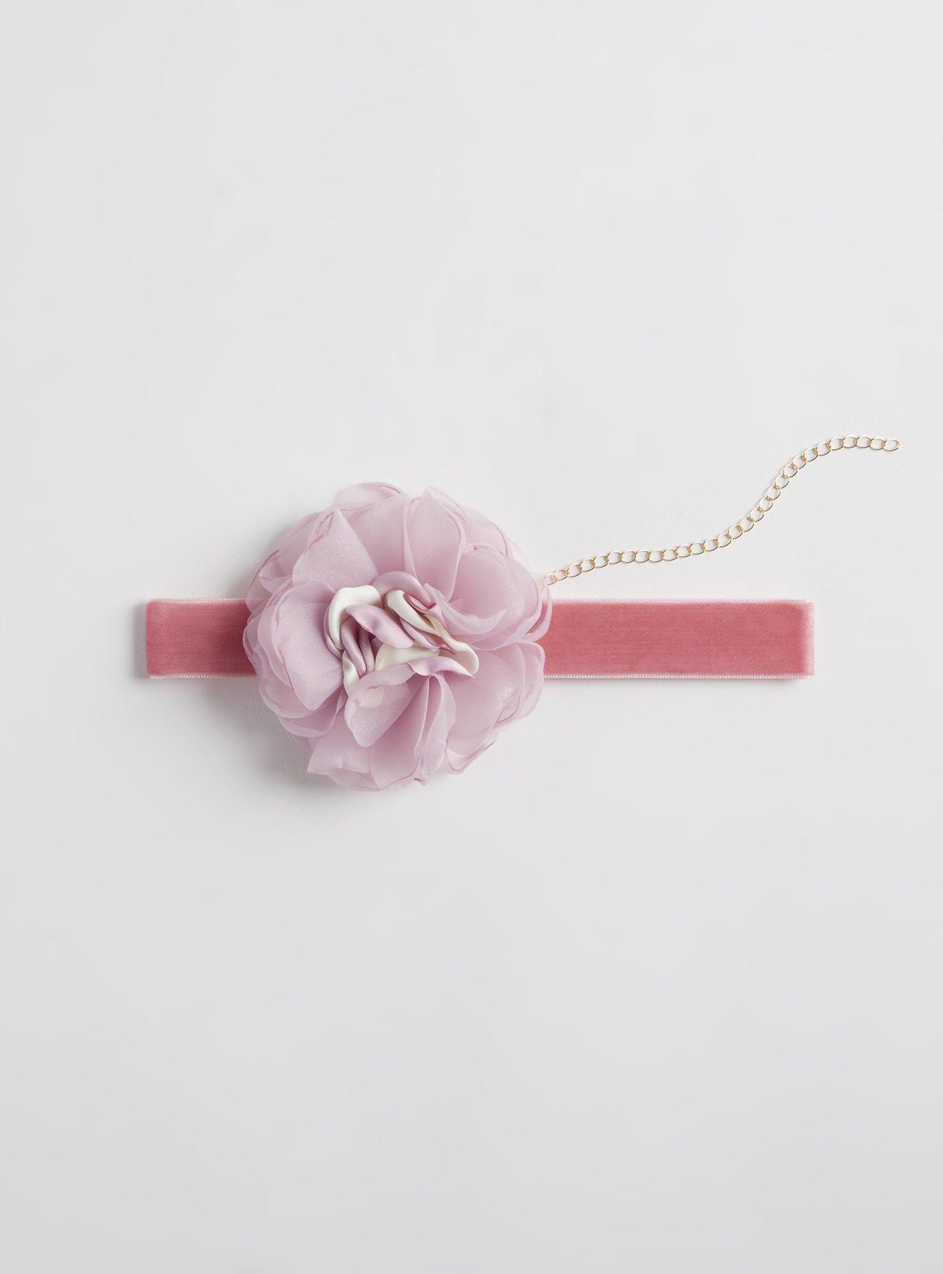 Rosette Velvet Choker Necklace