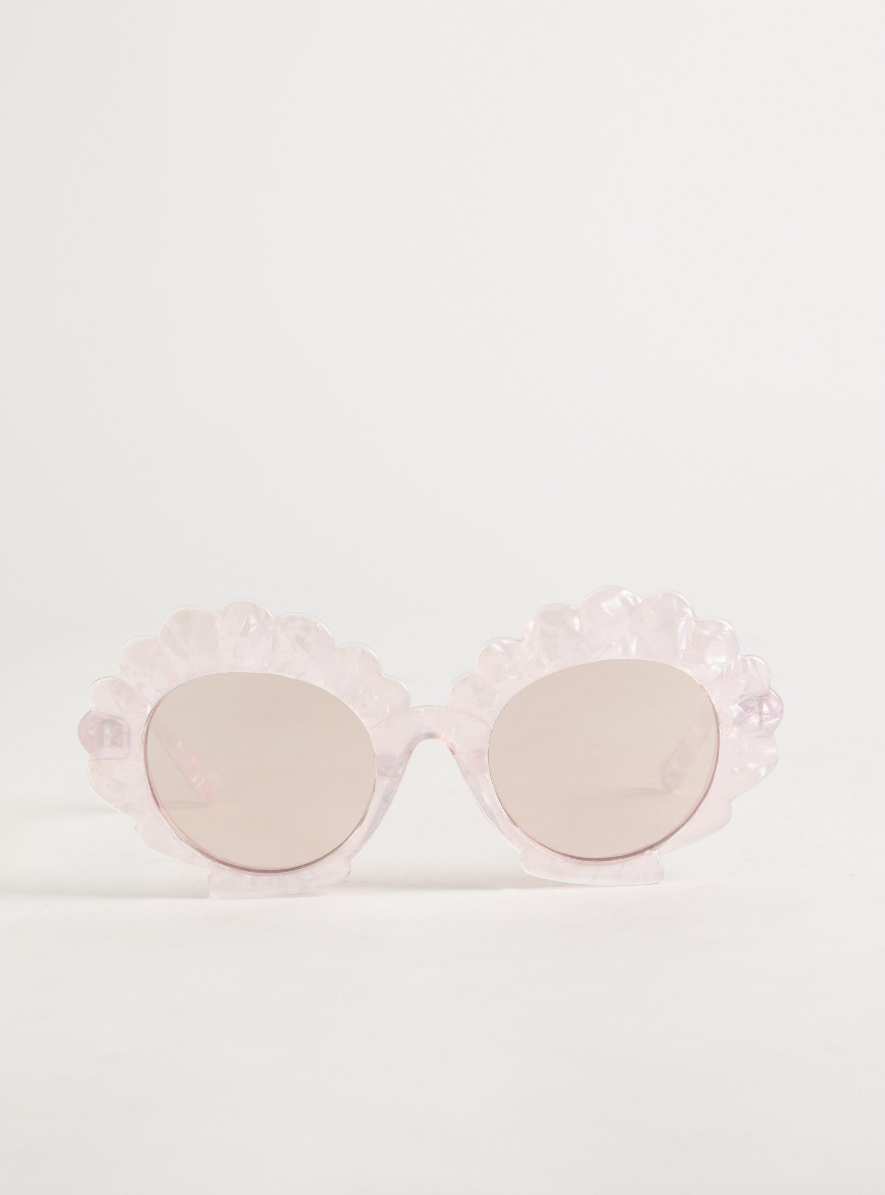 Summer Shell Reflective Lens Sunglasses