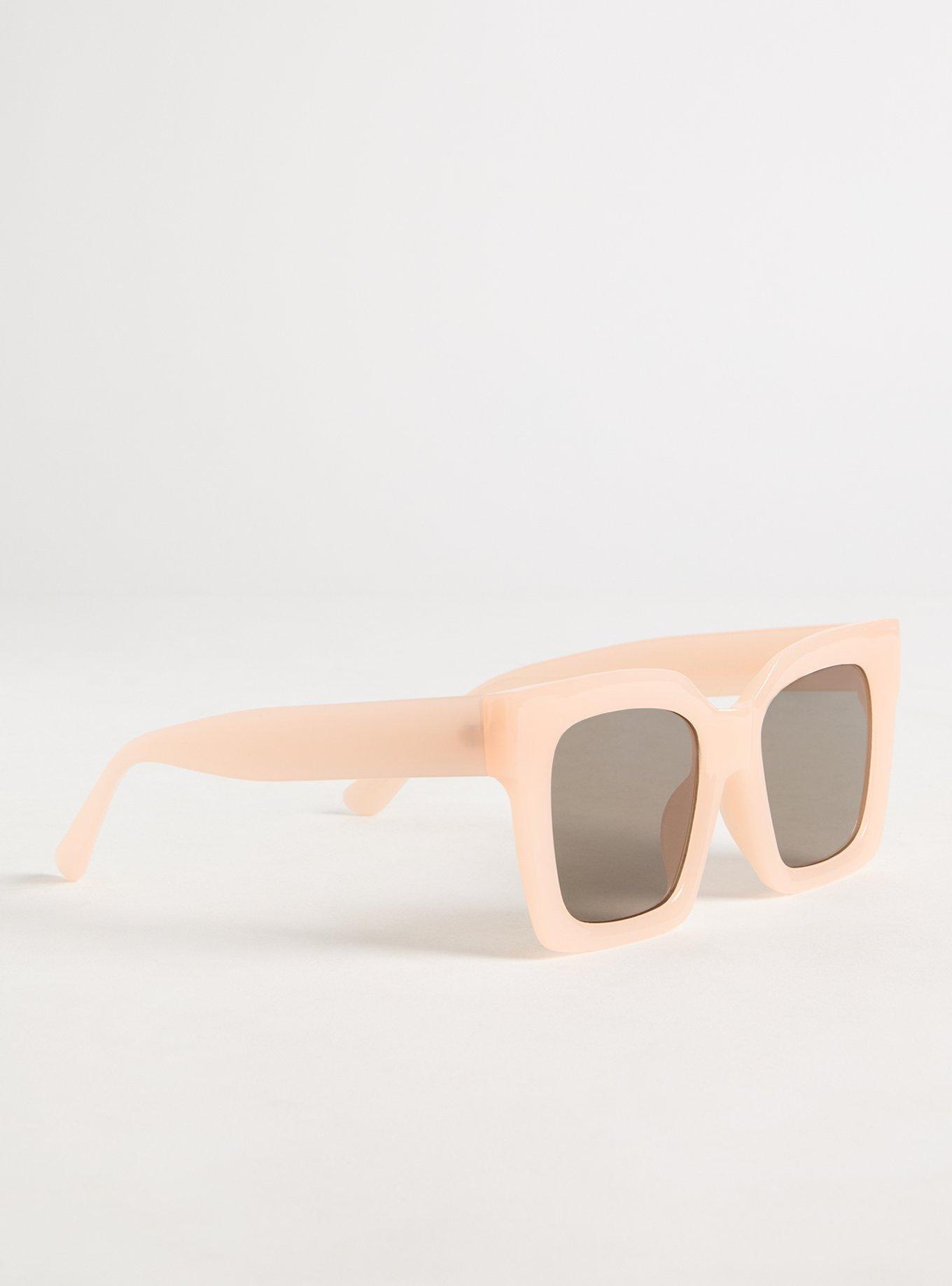 D-Frame Square Smoke Lens Sunglasses