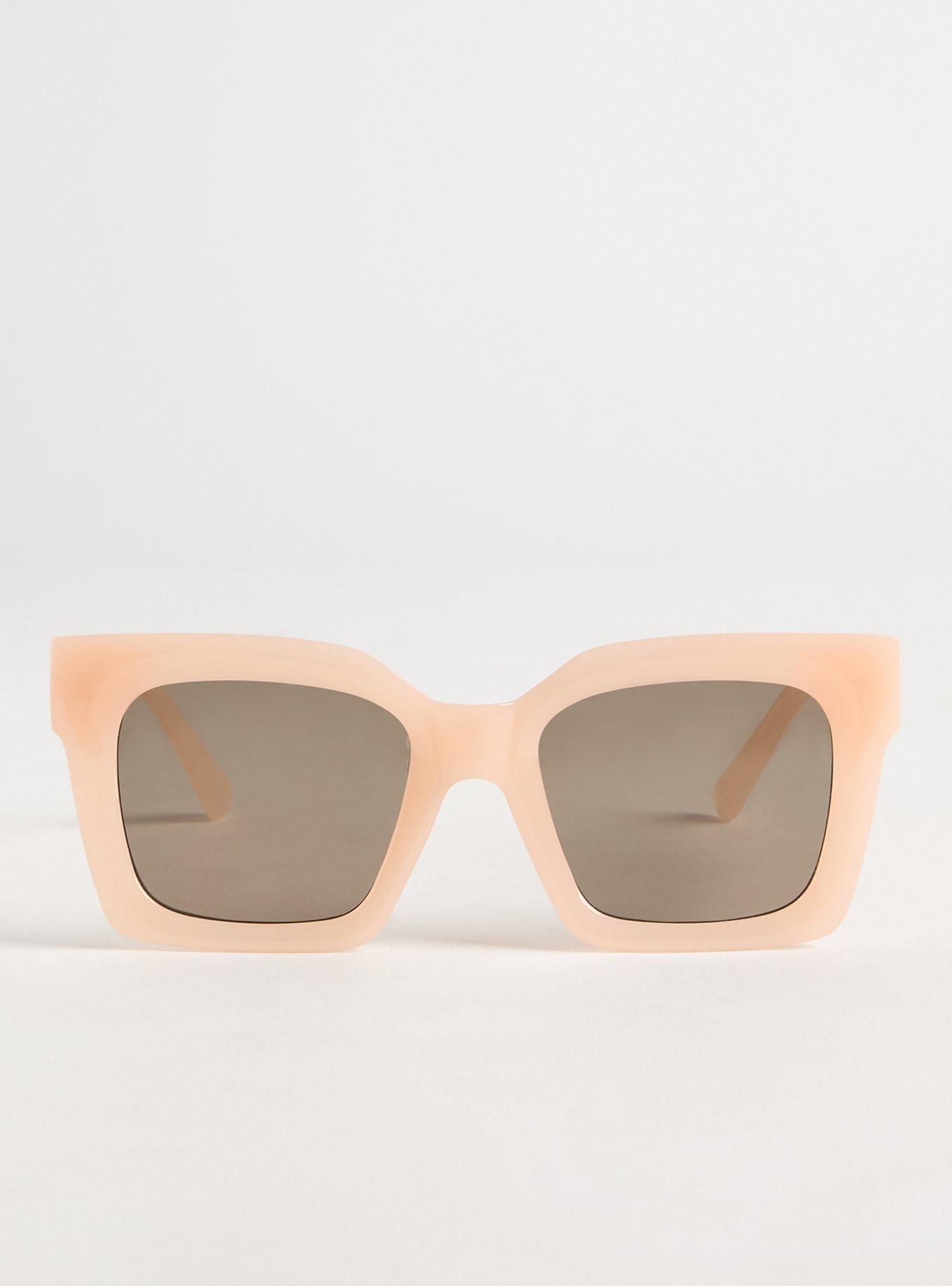 D-Frame Square Smoke Lens Sunglasses