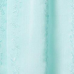 Embroidered Crinkle Chiffon Crochet Lace Trim Tank, WATER BALLET, swatch