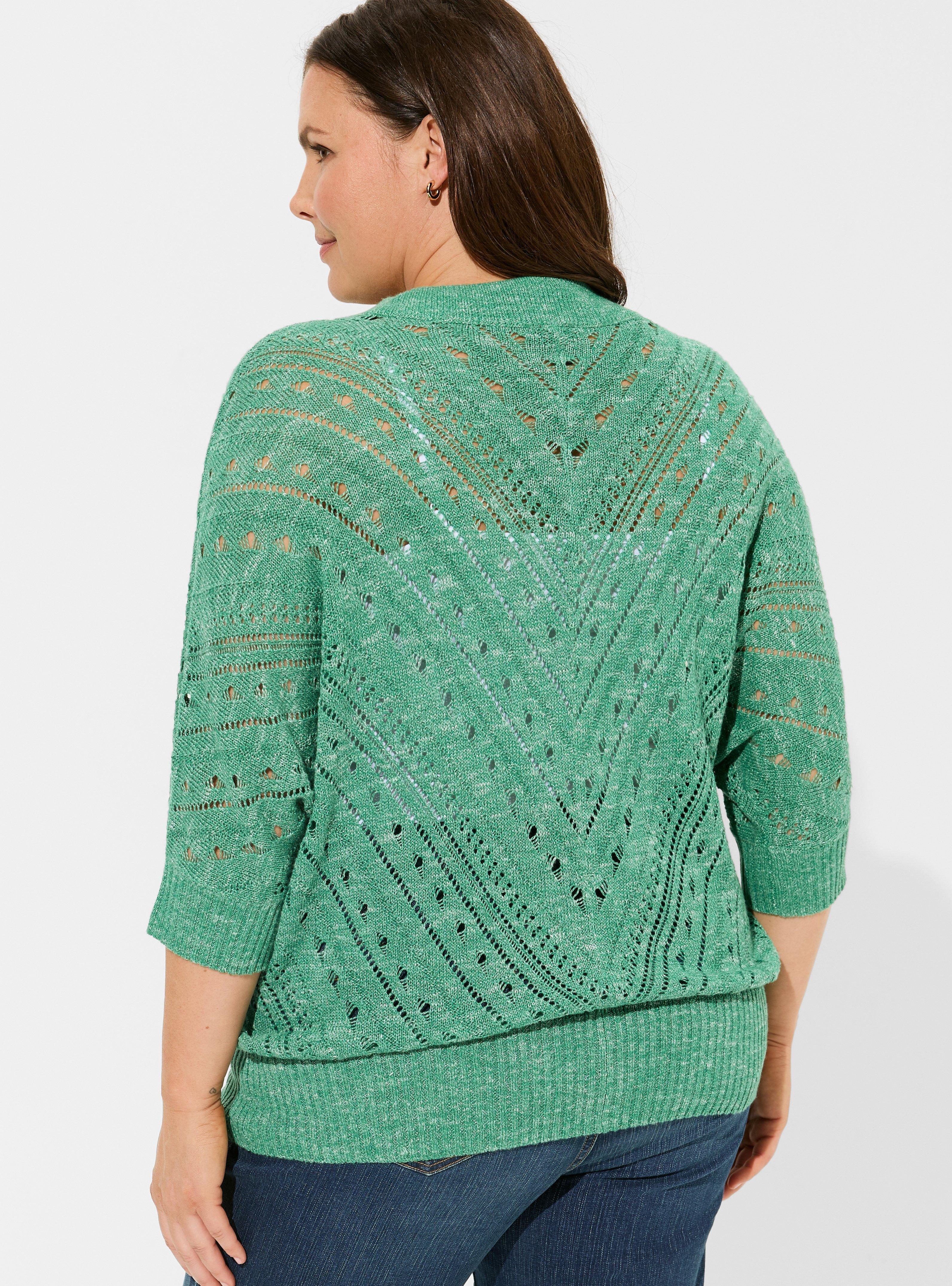 Pointelle Dolman Sweater