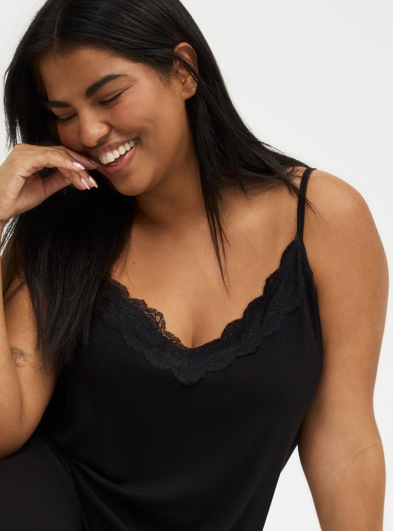 Lace Trim Midi Sleep Gown