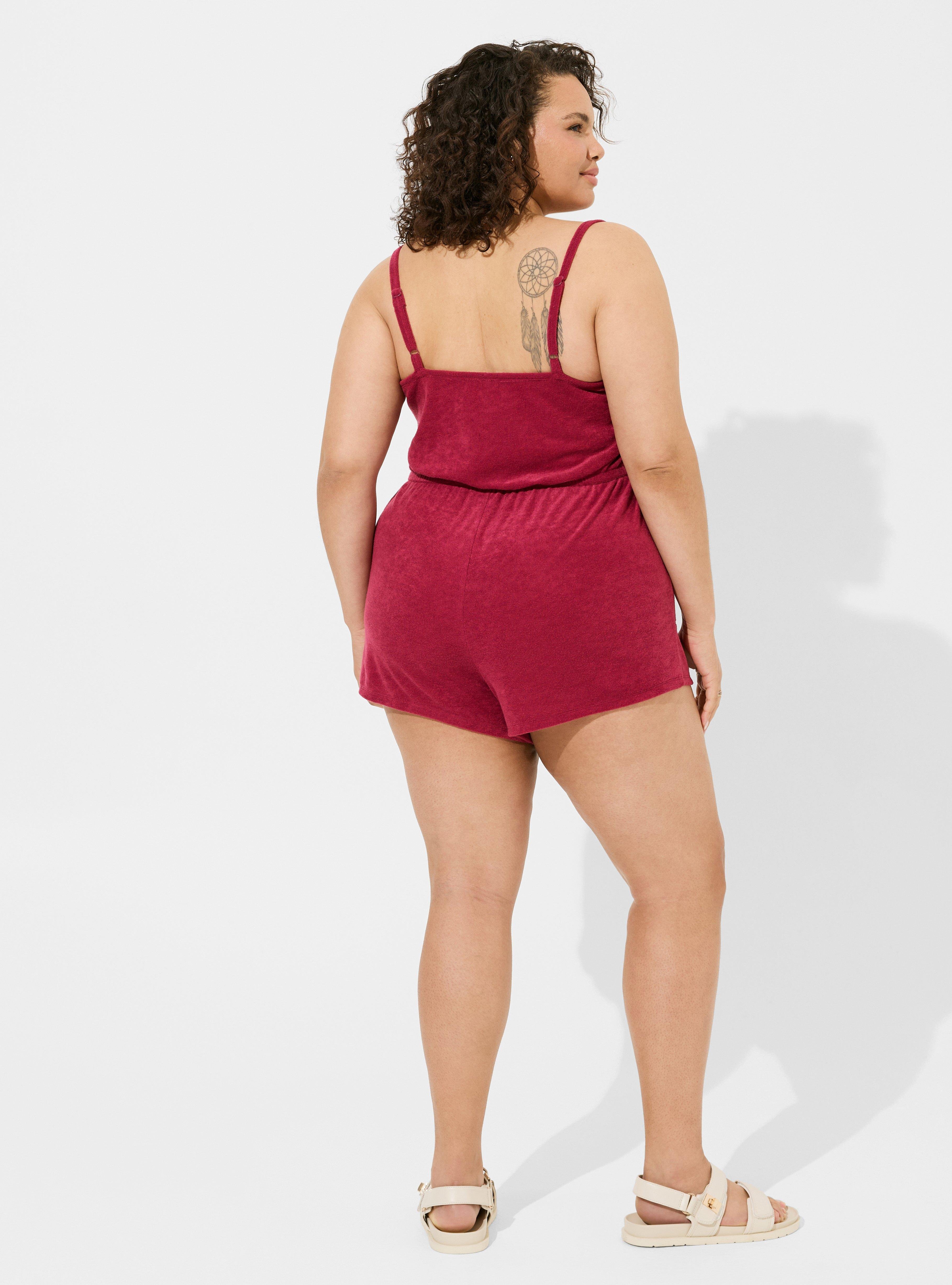 Plus Size - Lightweight Terry Cami Cover-Up Romper - Torrid