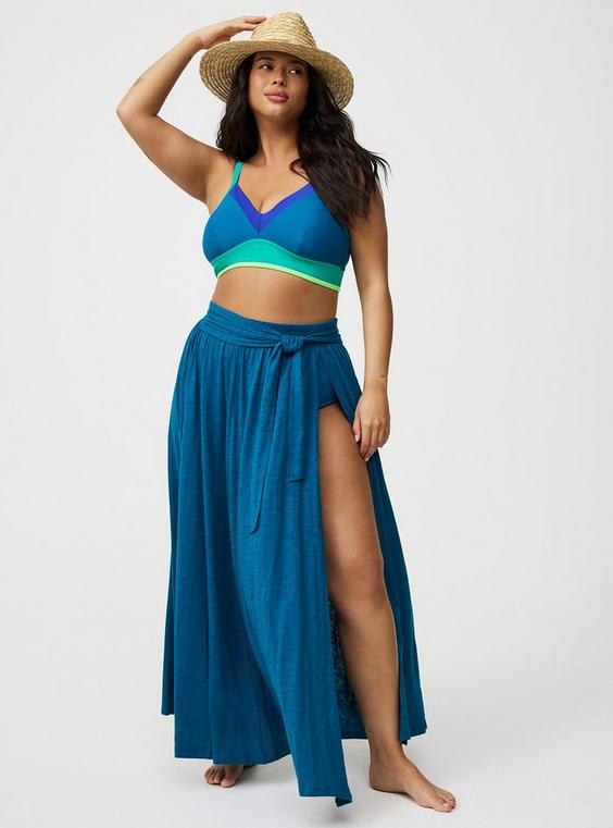Plus Size - Slit Front Cover-Up Maxi Skirt - Torrid Plus Size - Slit Front Cover-Up Maxi Skirt - Torrid