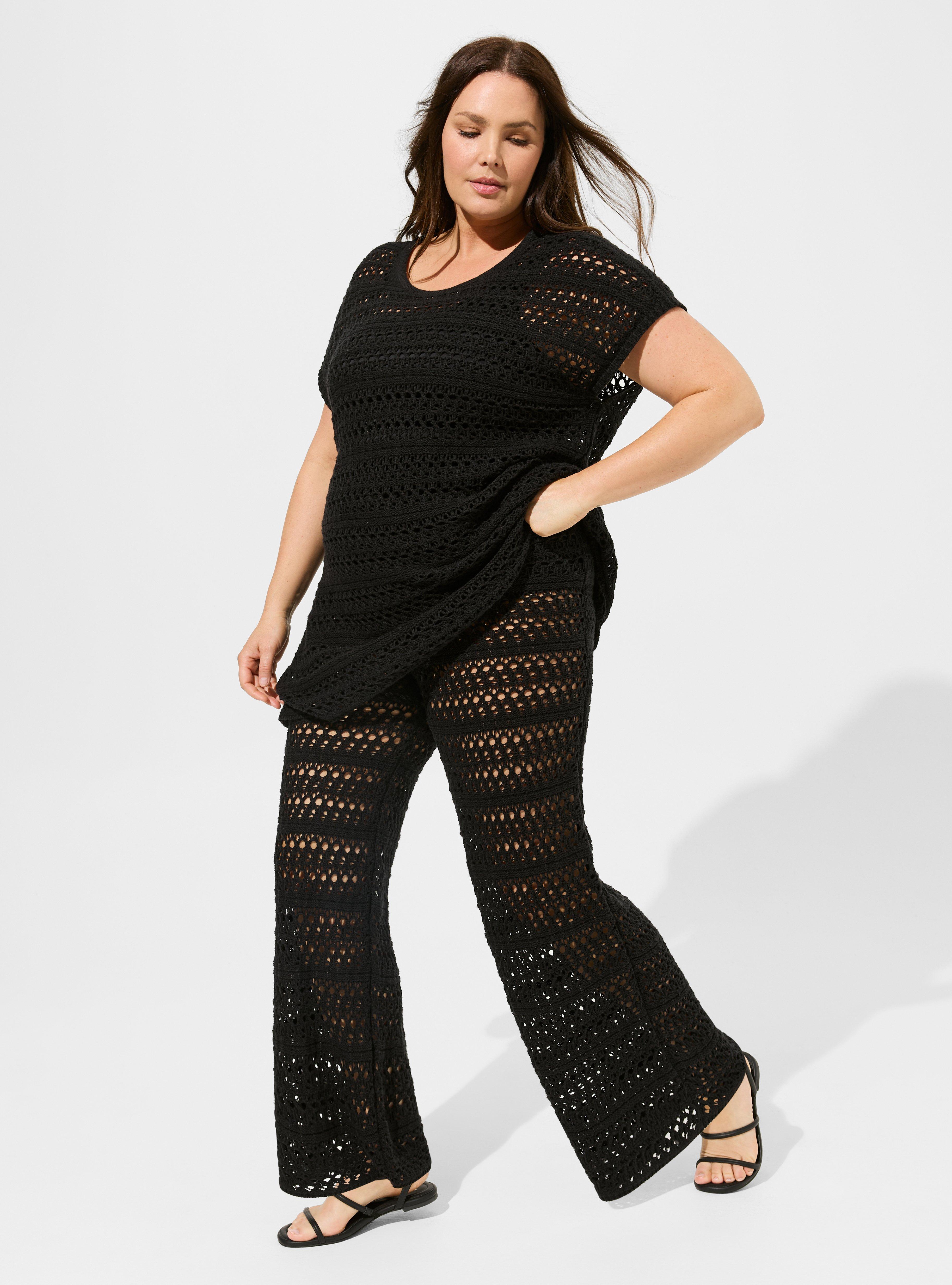 Plus Size Crochet Full Length CoverUp Pant Torrid