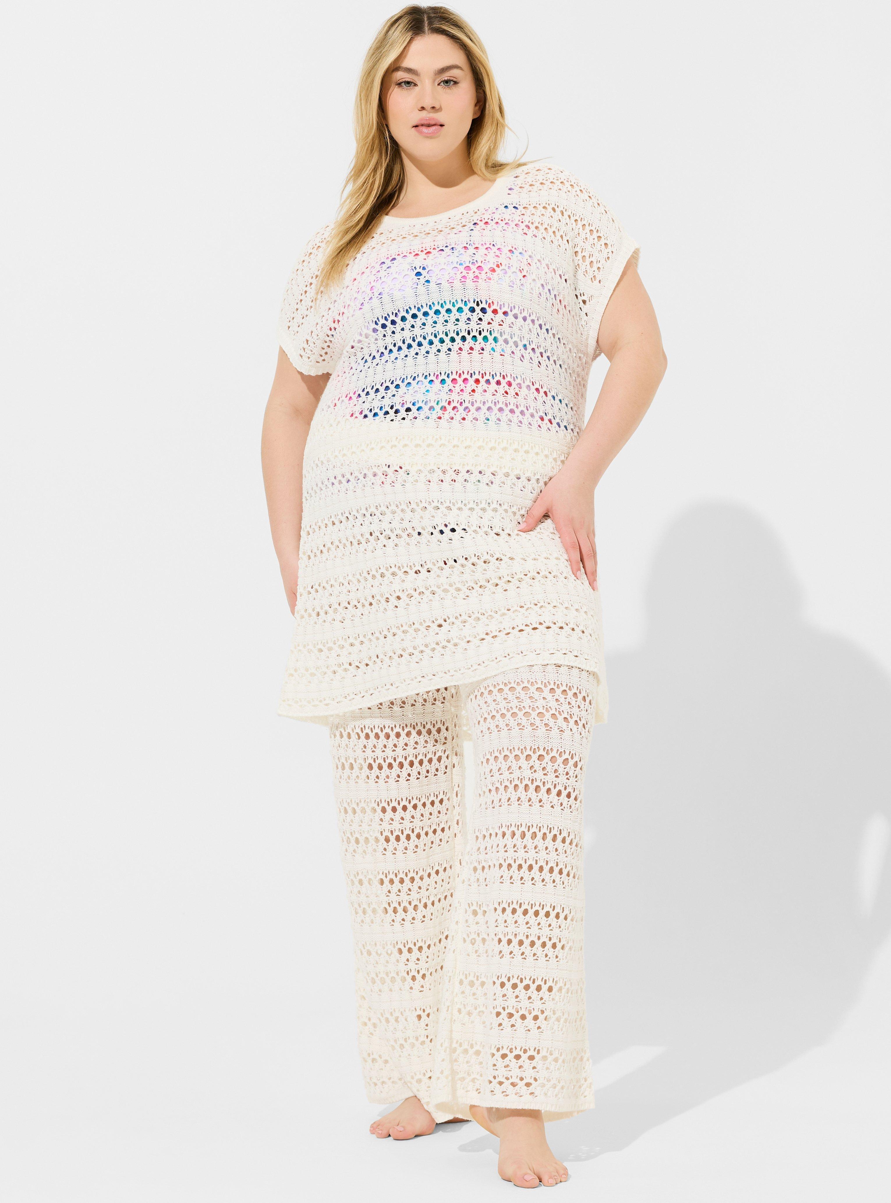 Crochet Full Length Cover-Up Pant