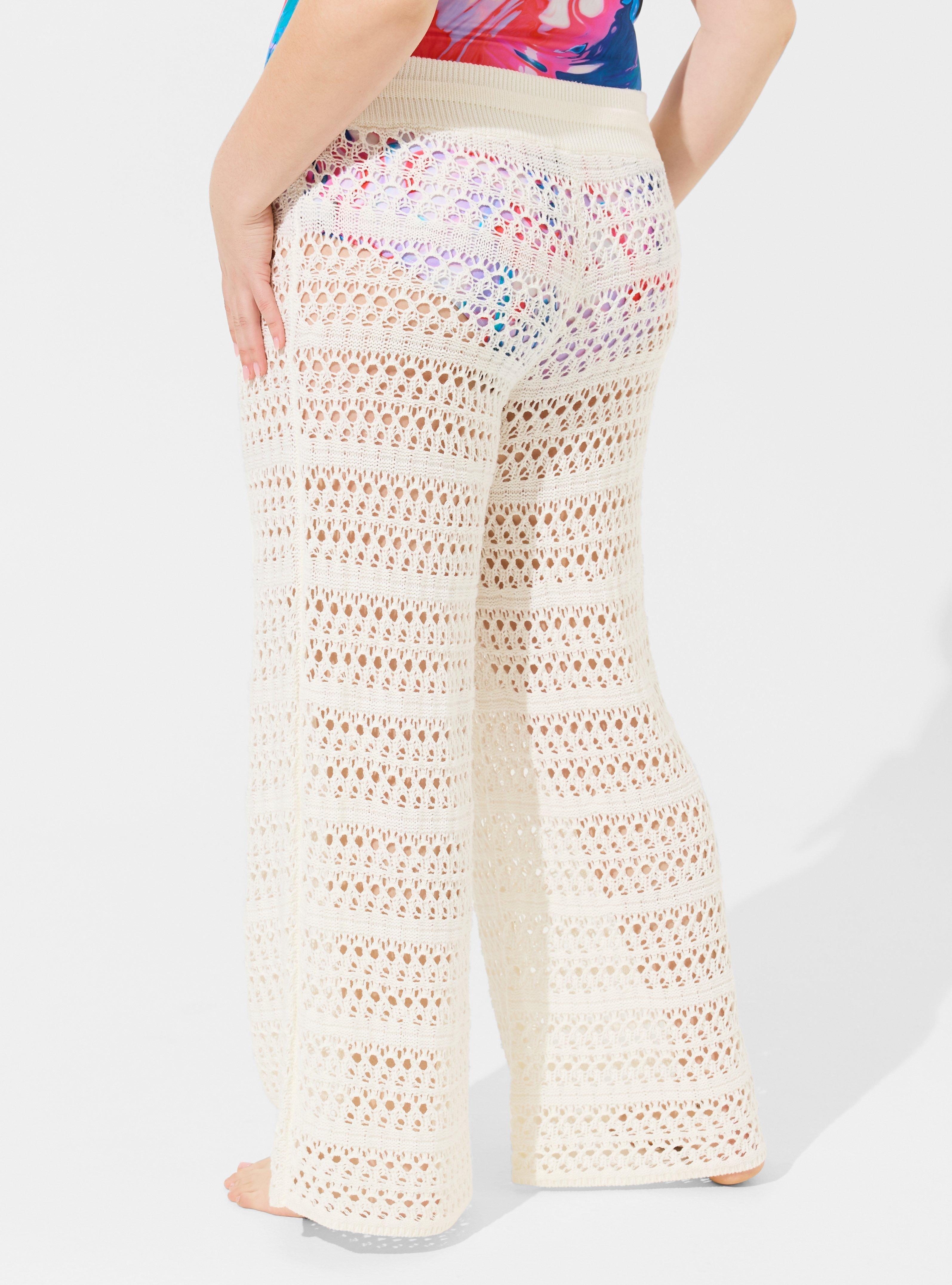 Crochet Full Length Cover-Up Pant